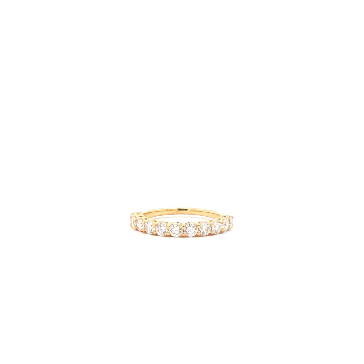 Round Brilliant Diamond Half-Eternity Band