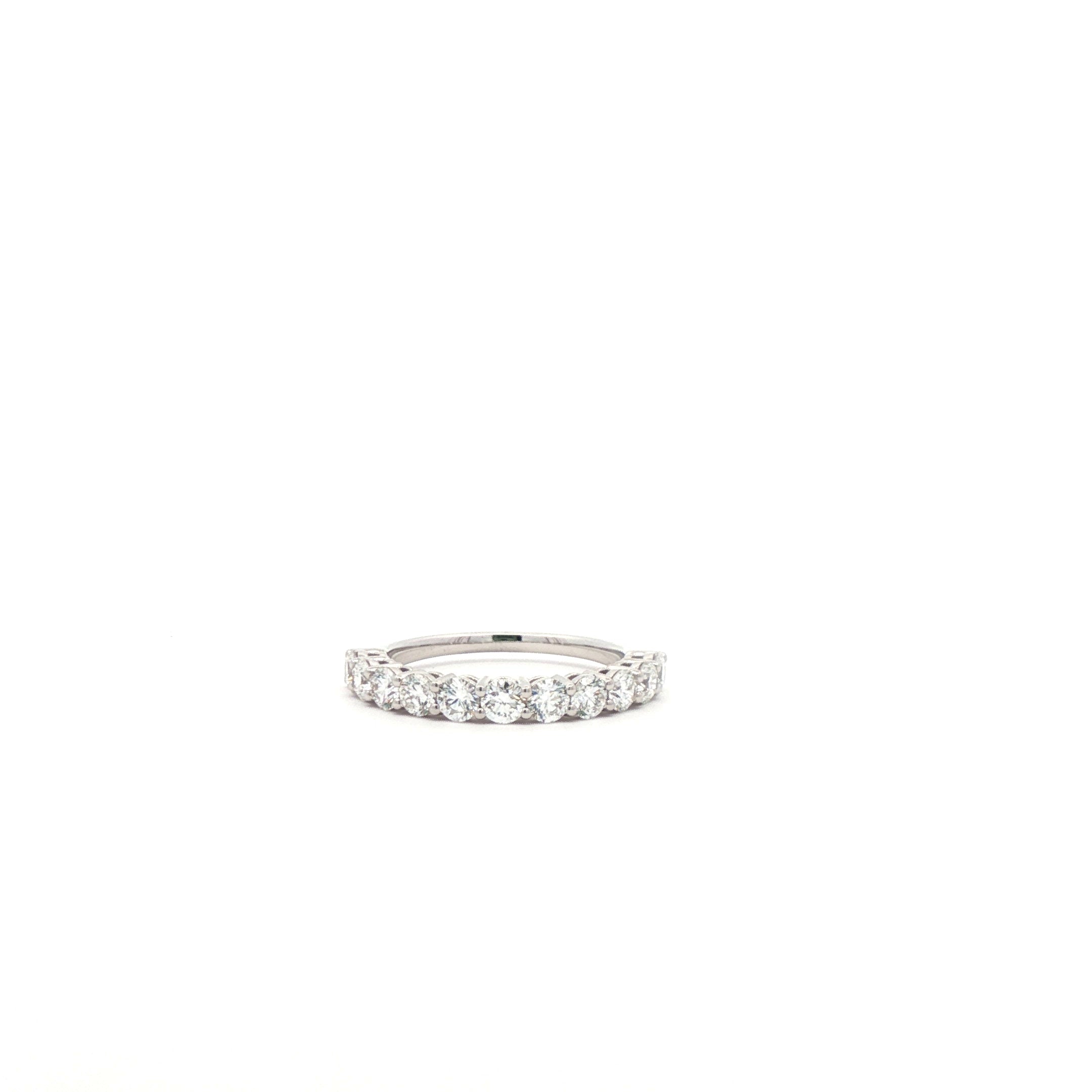 Round Brilliant Diamond Half-Eternity Band