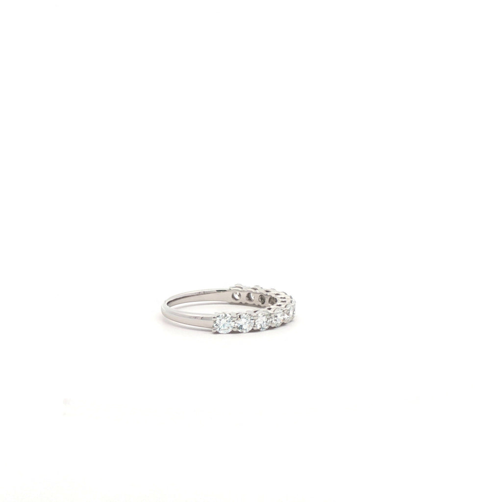 Round Brilliant Diamond Half-Eternity Band