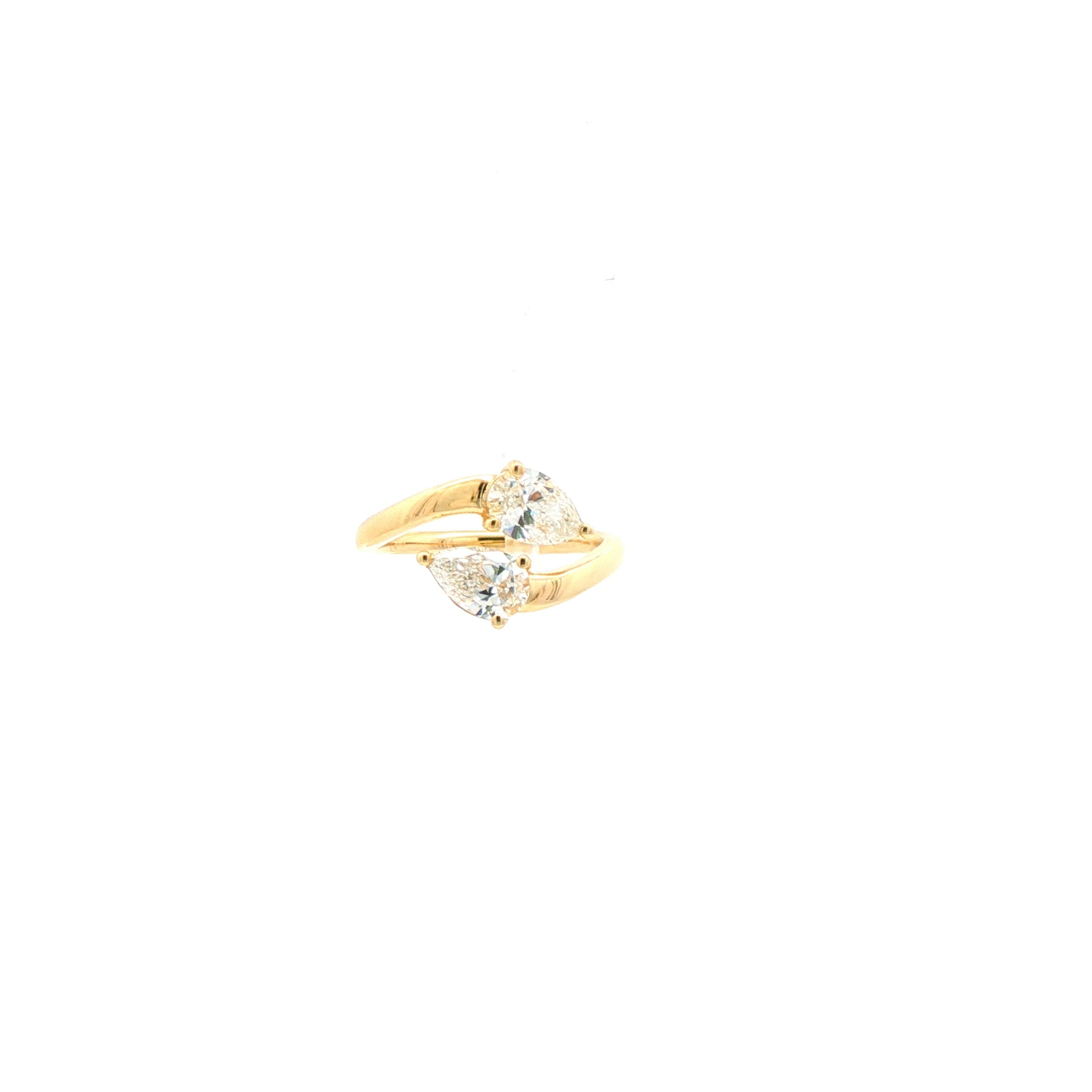 Pear-Cut Diamond Pinky Ring