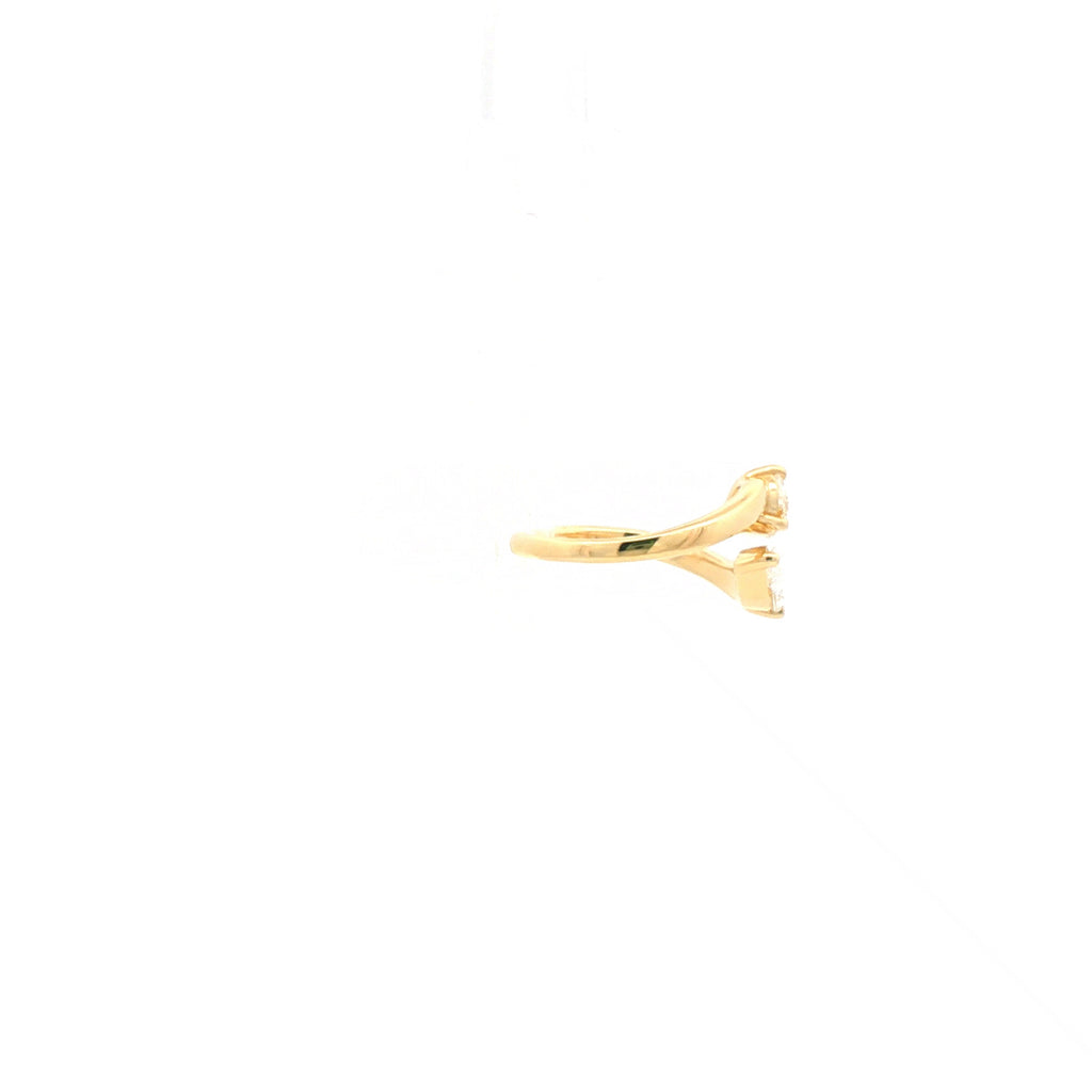 Pear-Cut Diamond Pinky Ring