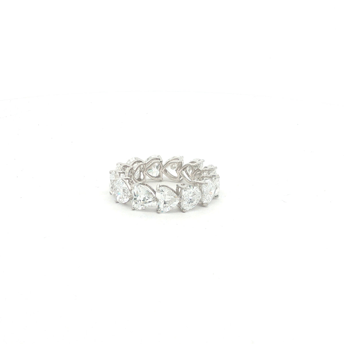 50pts Heart Sideways Wedding Band