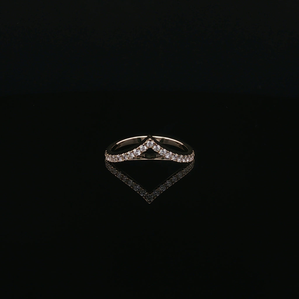 Chevron Stackable Ring