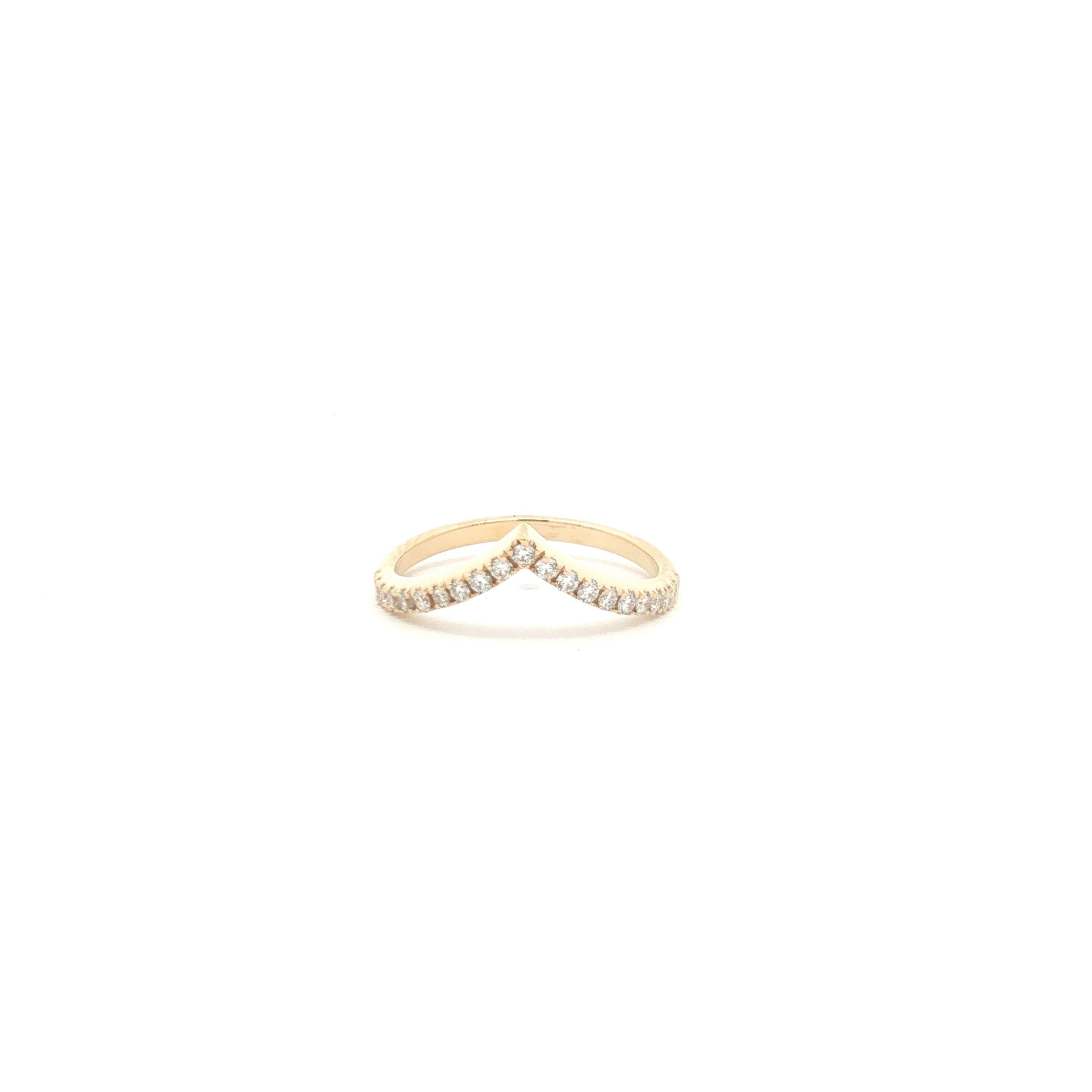 Chevron Stackable Ring