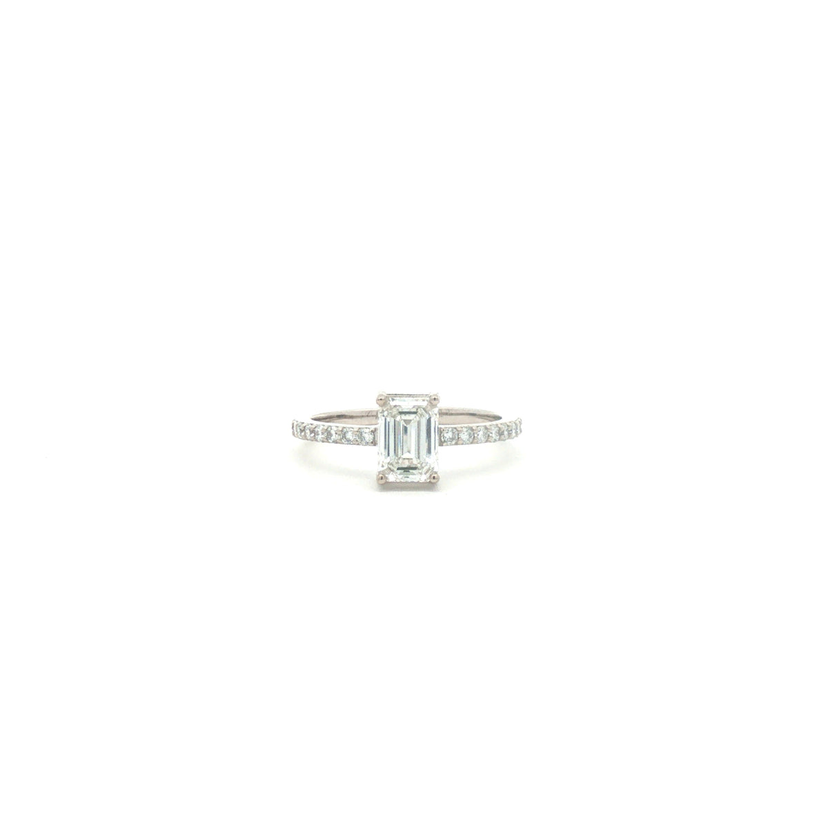 1 ct Emerald-Cut Diamond Solitaire Ring