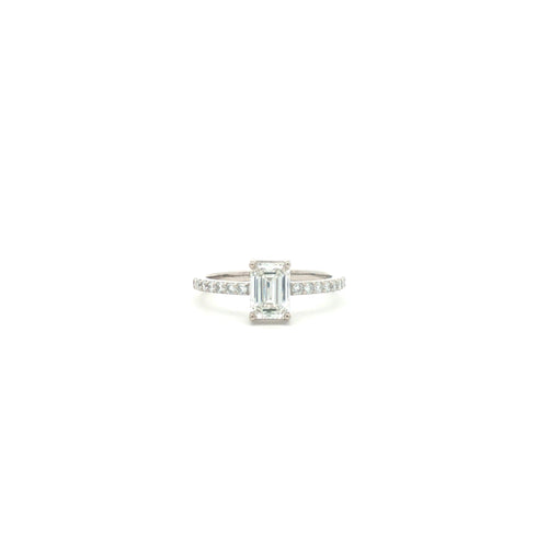 1 ct Emerald-Cut Diamond Solitaire Ring