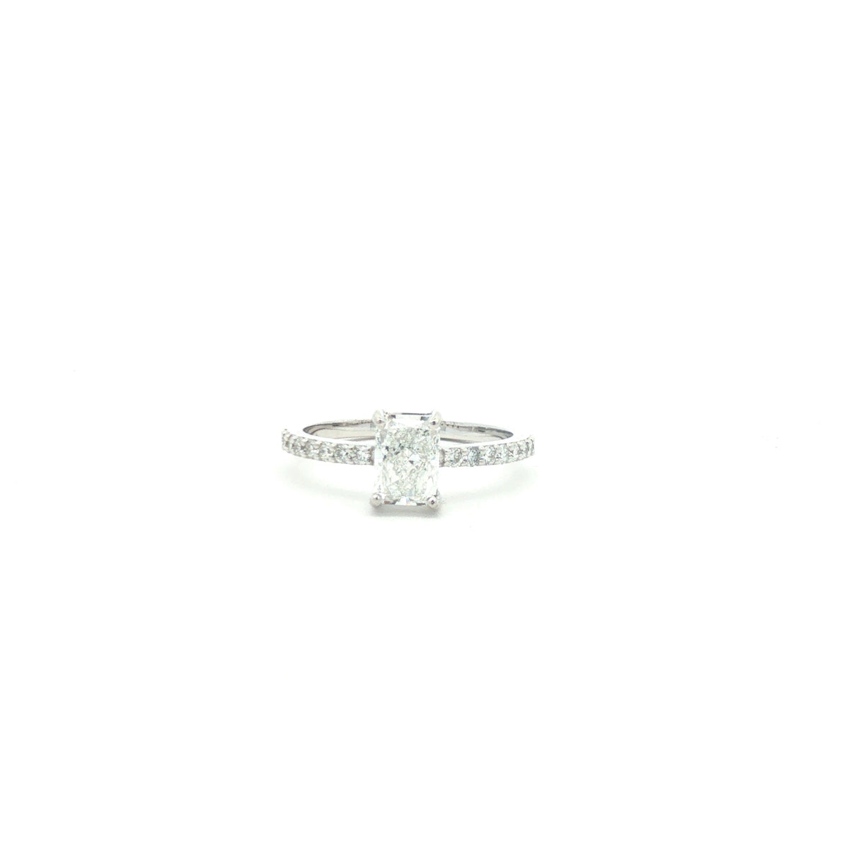 Oval Diamond Pavé Engagement Ring