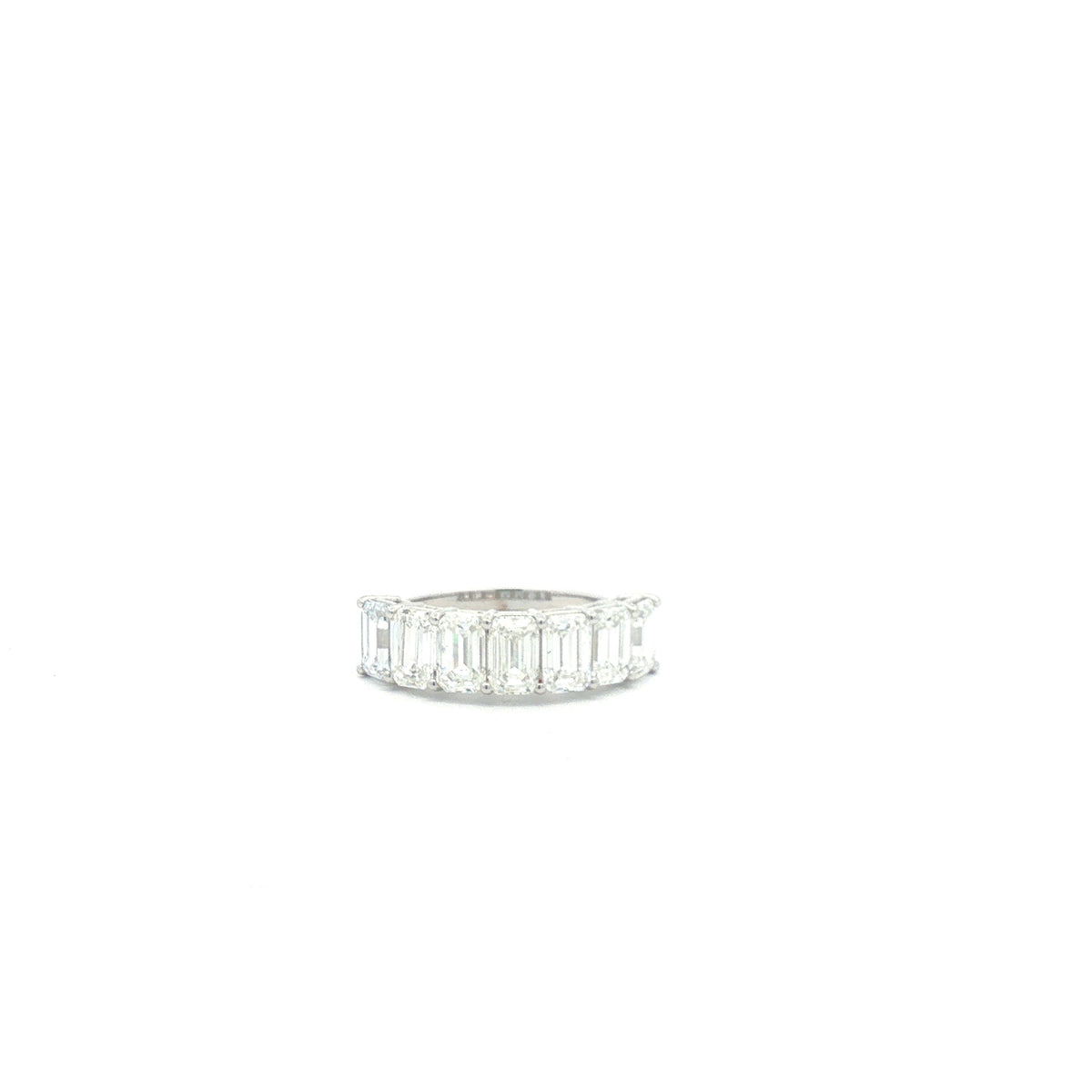 Half Emerald-Cut Diamond Eternity Ring
