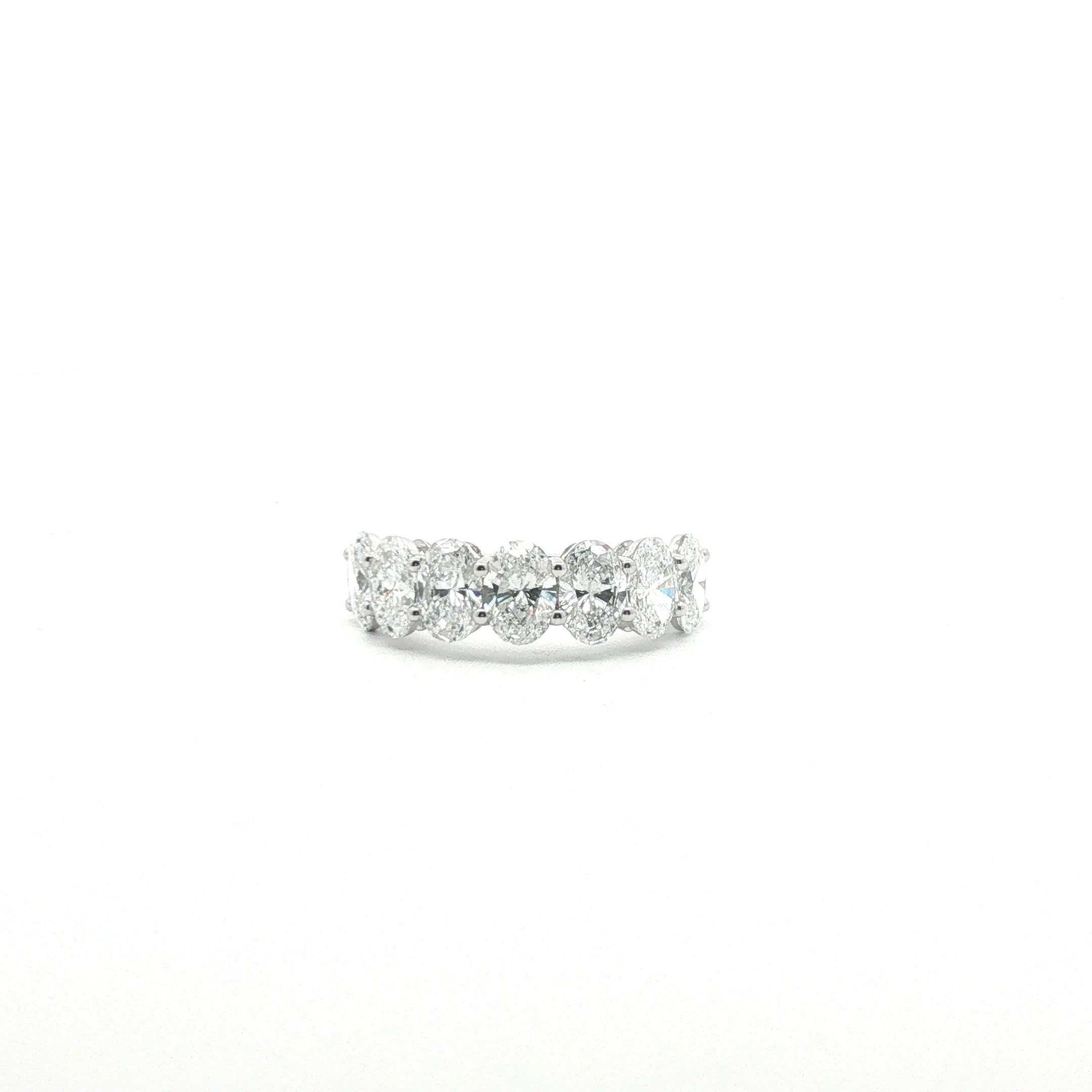 50pts Oval Half Band Ring
