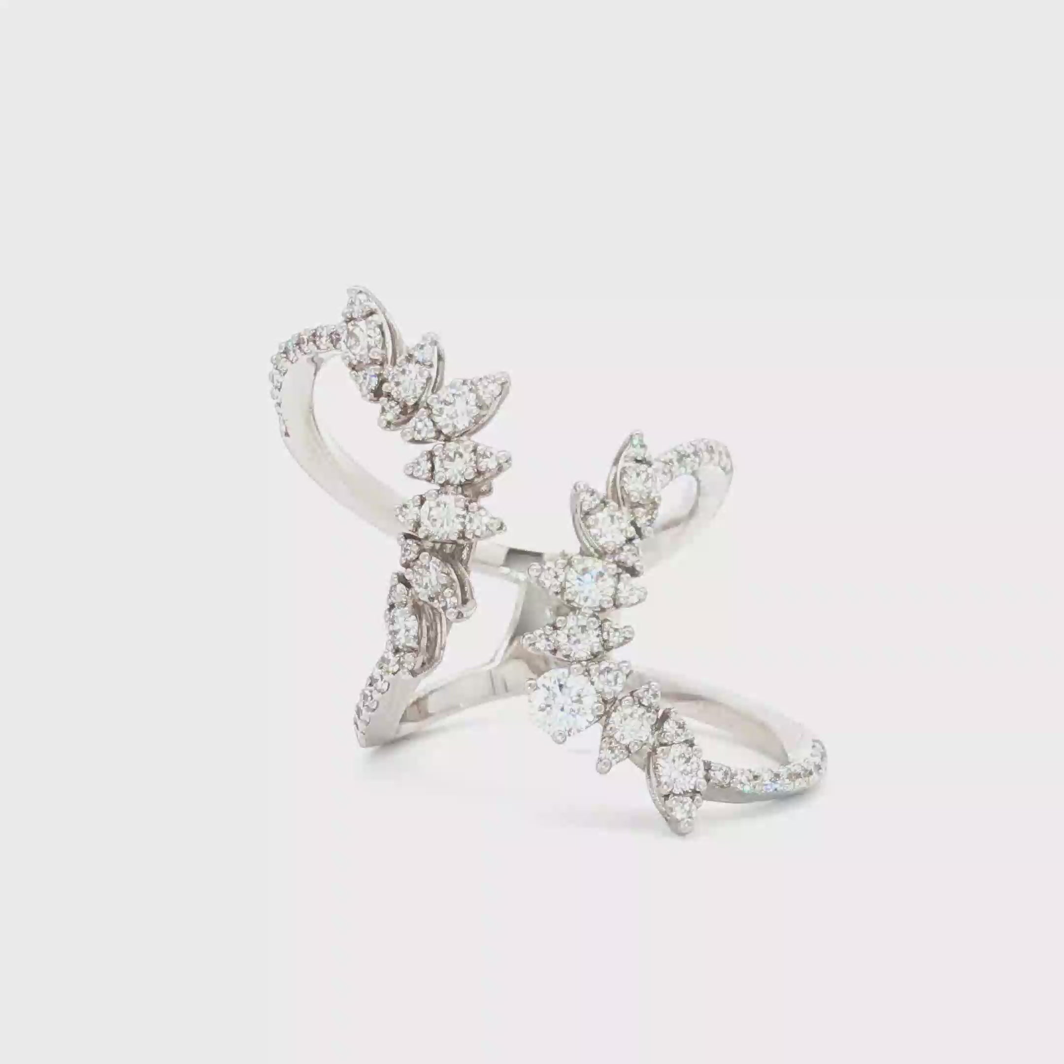 Two Side Pear x Marquise Ring