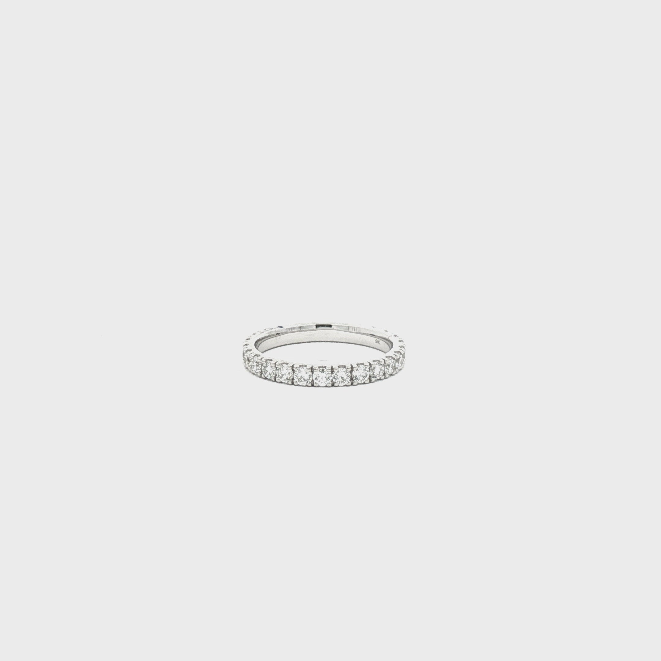 Round Eternity Band (White Gold)