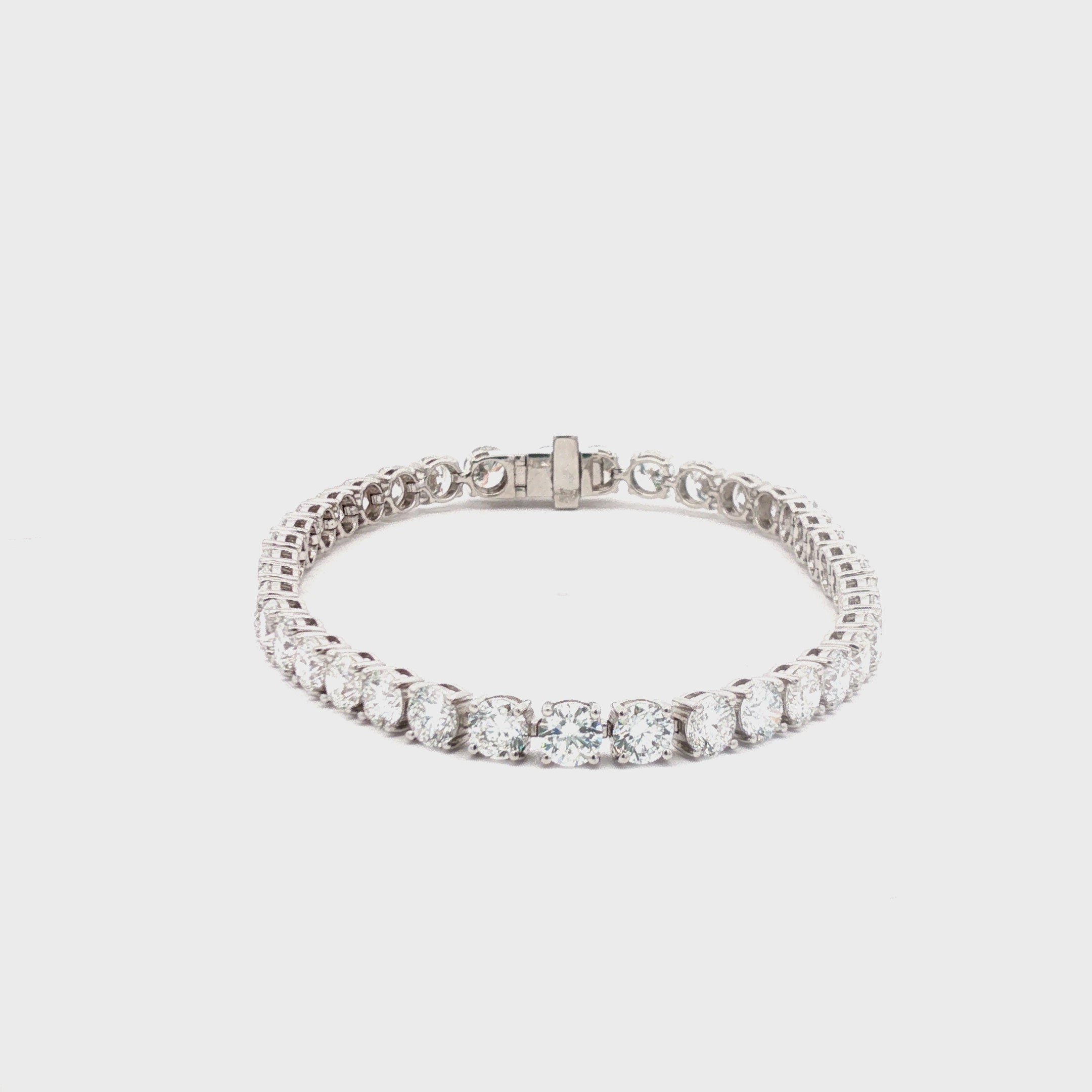 30pts Round Brilliant Cut Lab Diamond Tennis Bracelet