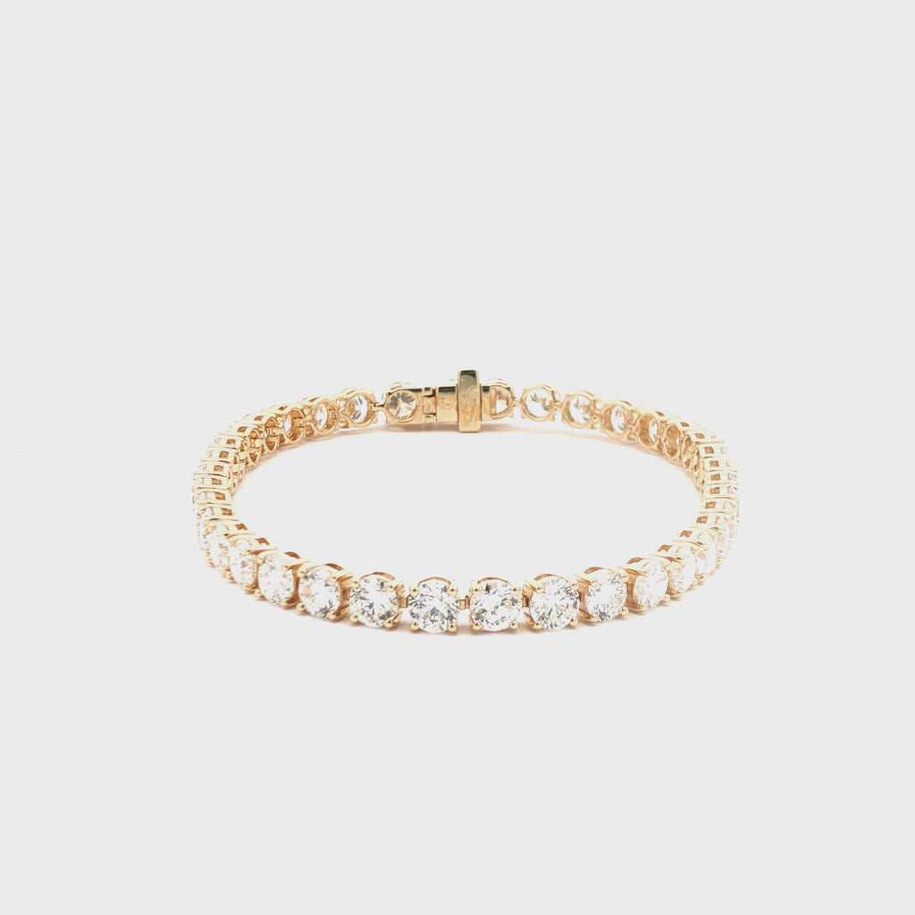 30pts Round Brilliant Cut Lab Diamond Tennis Bracelet