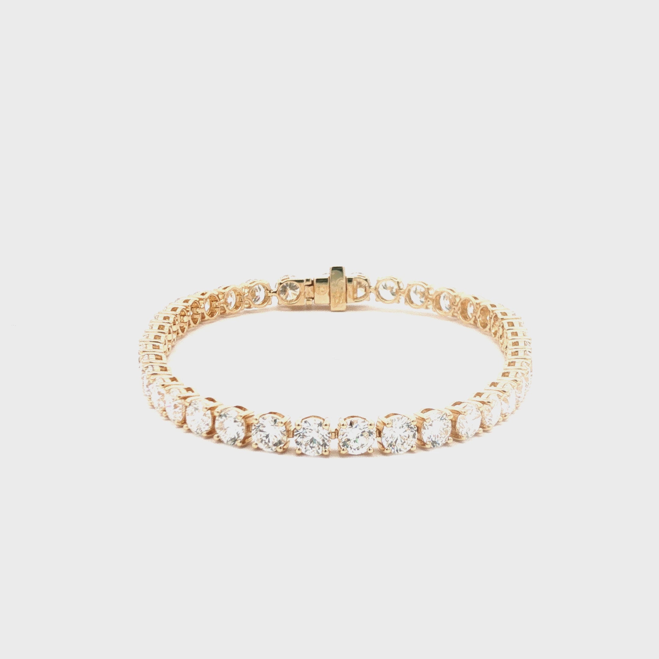 30pts Round Brilliant Cut Lab Diamond Tennis Bracelet