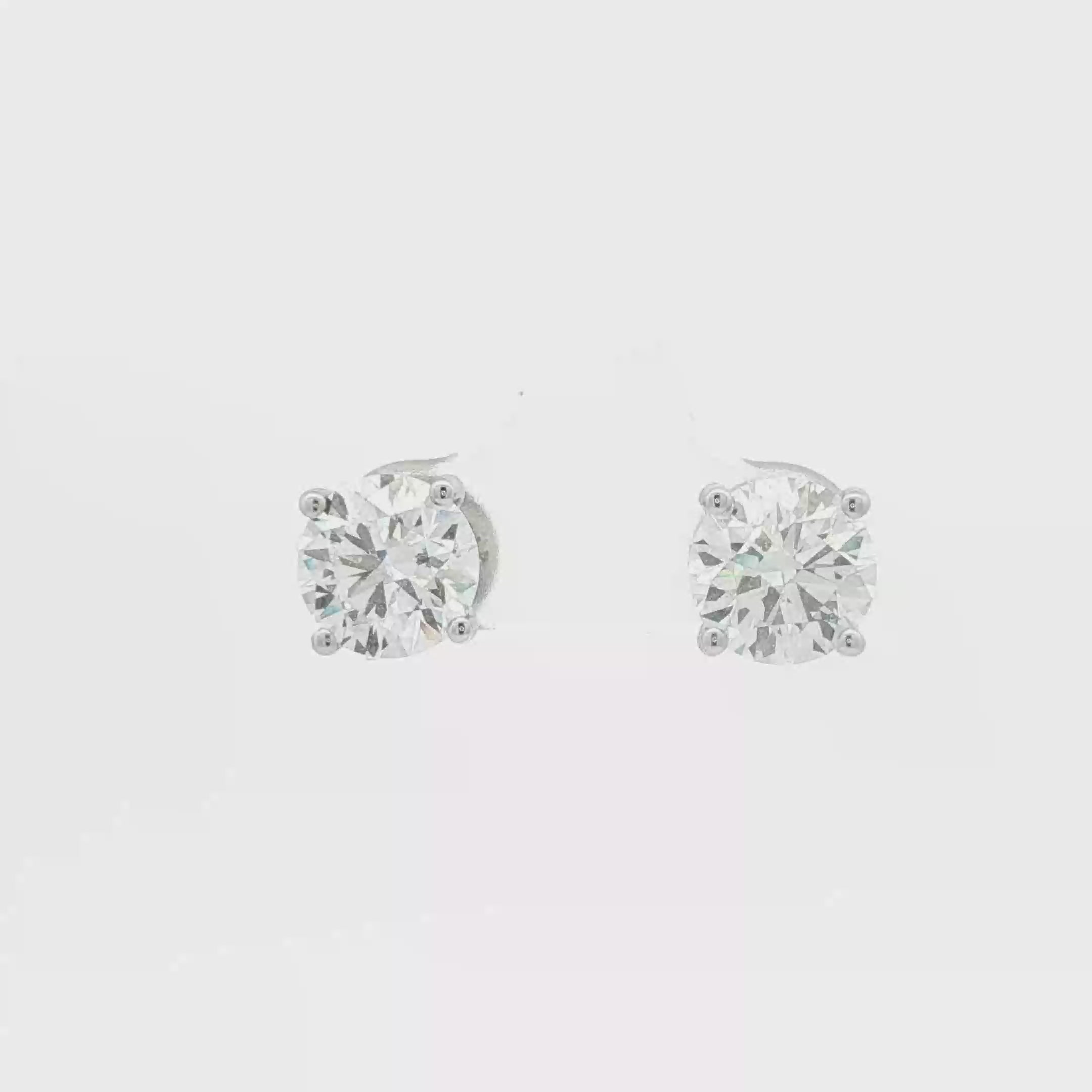2ct Round Studs
