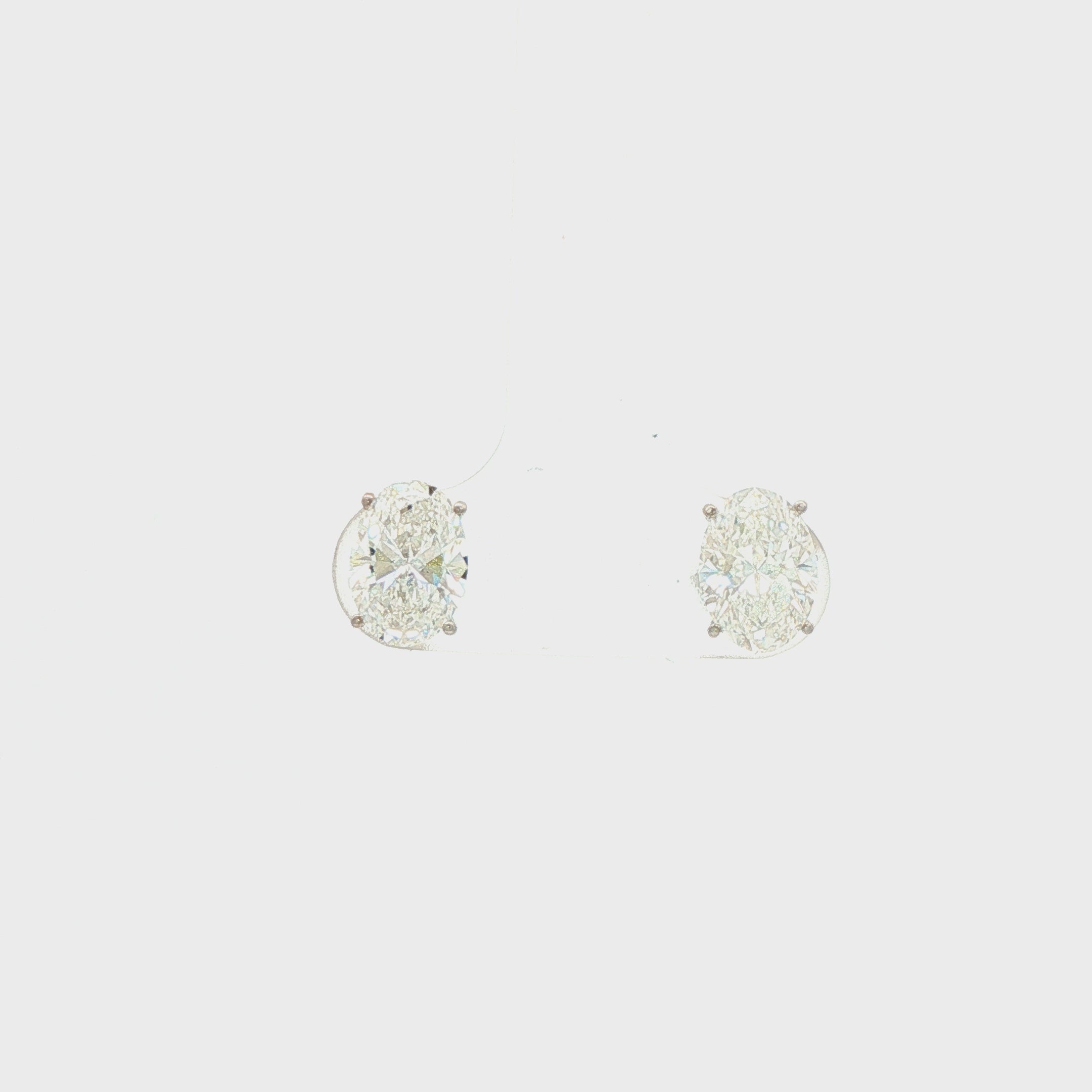 1ct Oval Studs