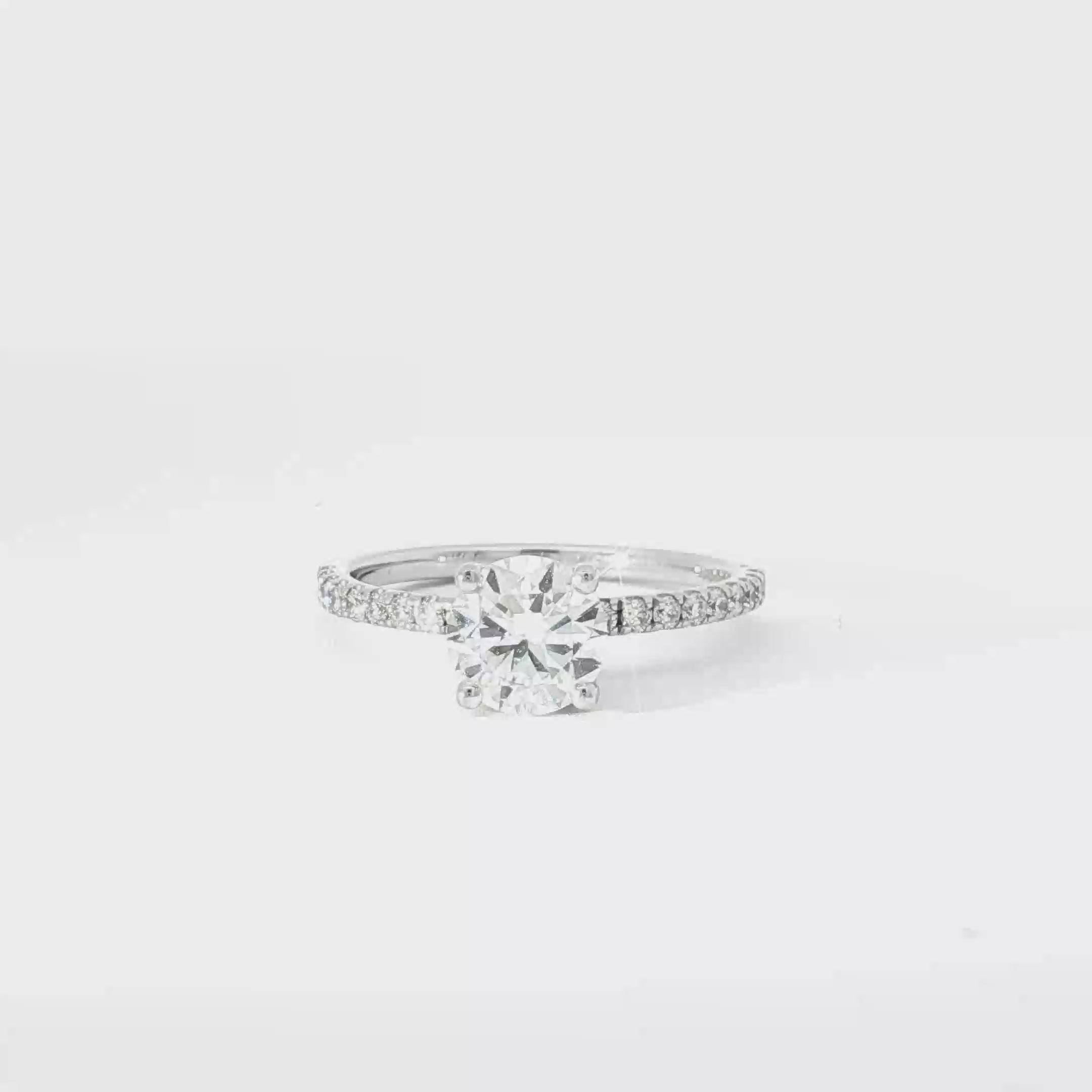 1ct Round Simple Engagement Ring