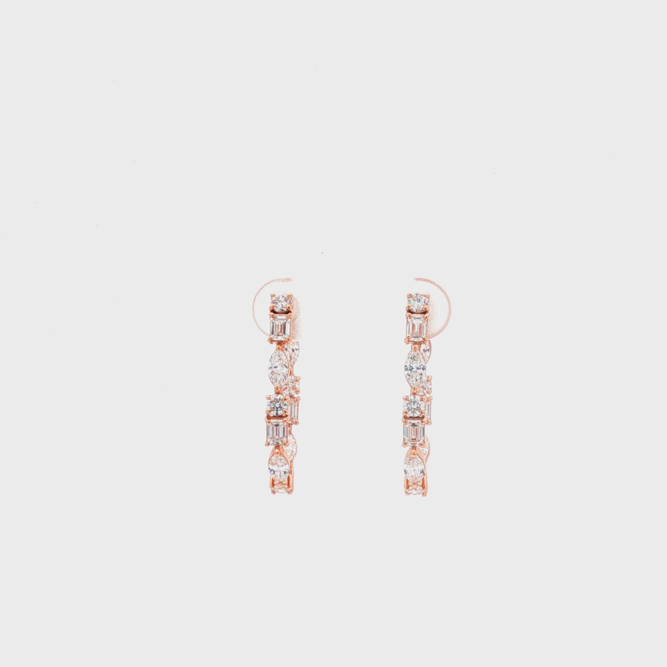 Multi-Shape Hoop Earrings