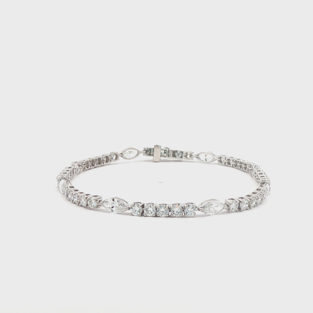 Marquise x Round Tennis Bracelet