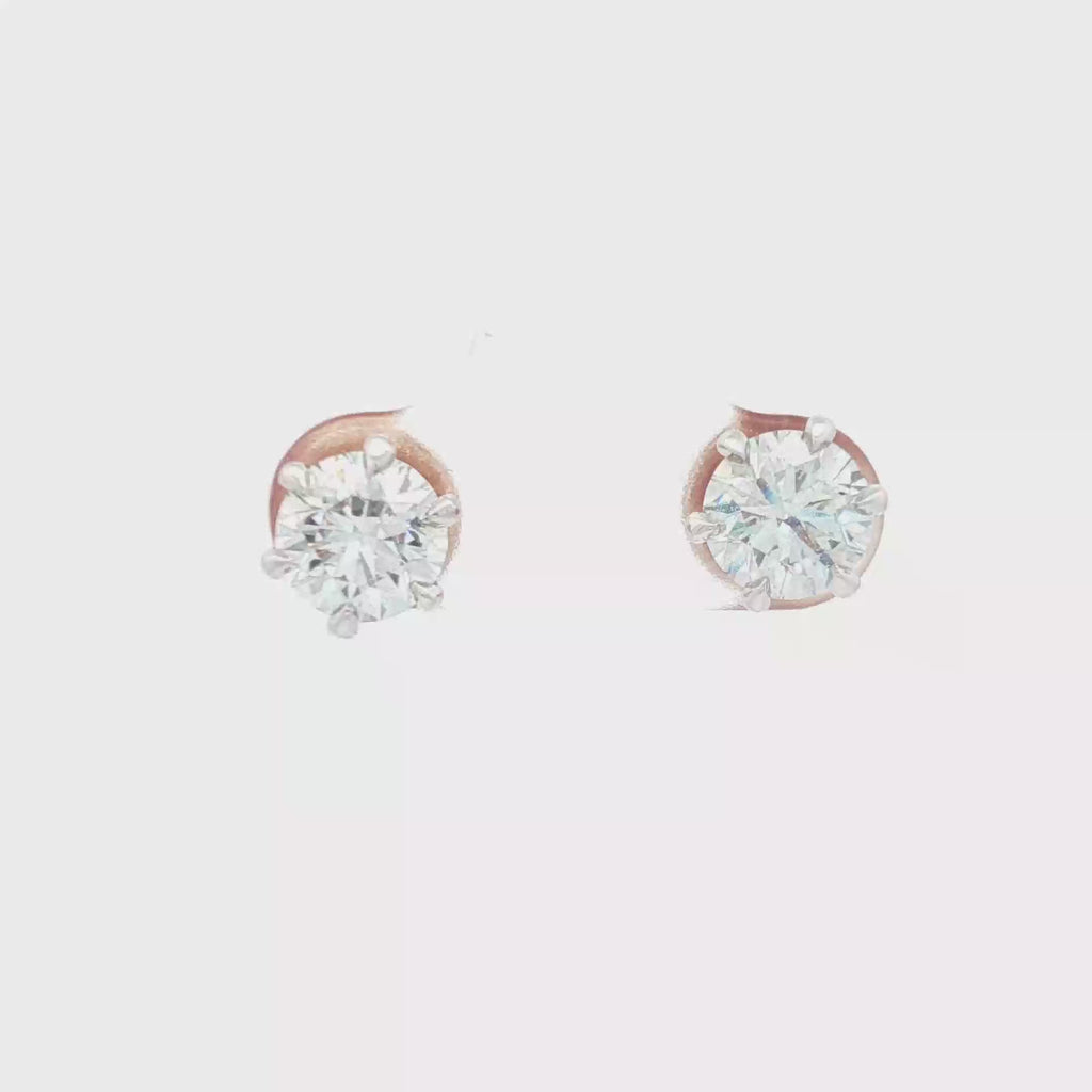1ct Round Studs