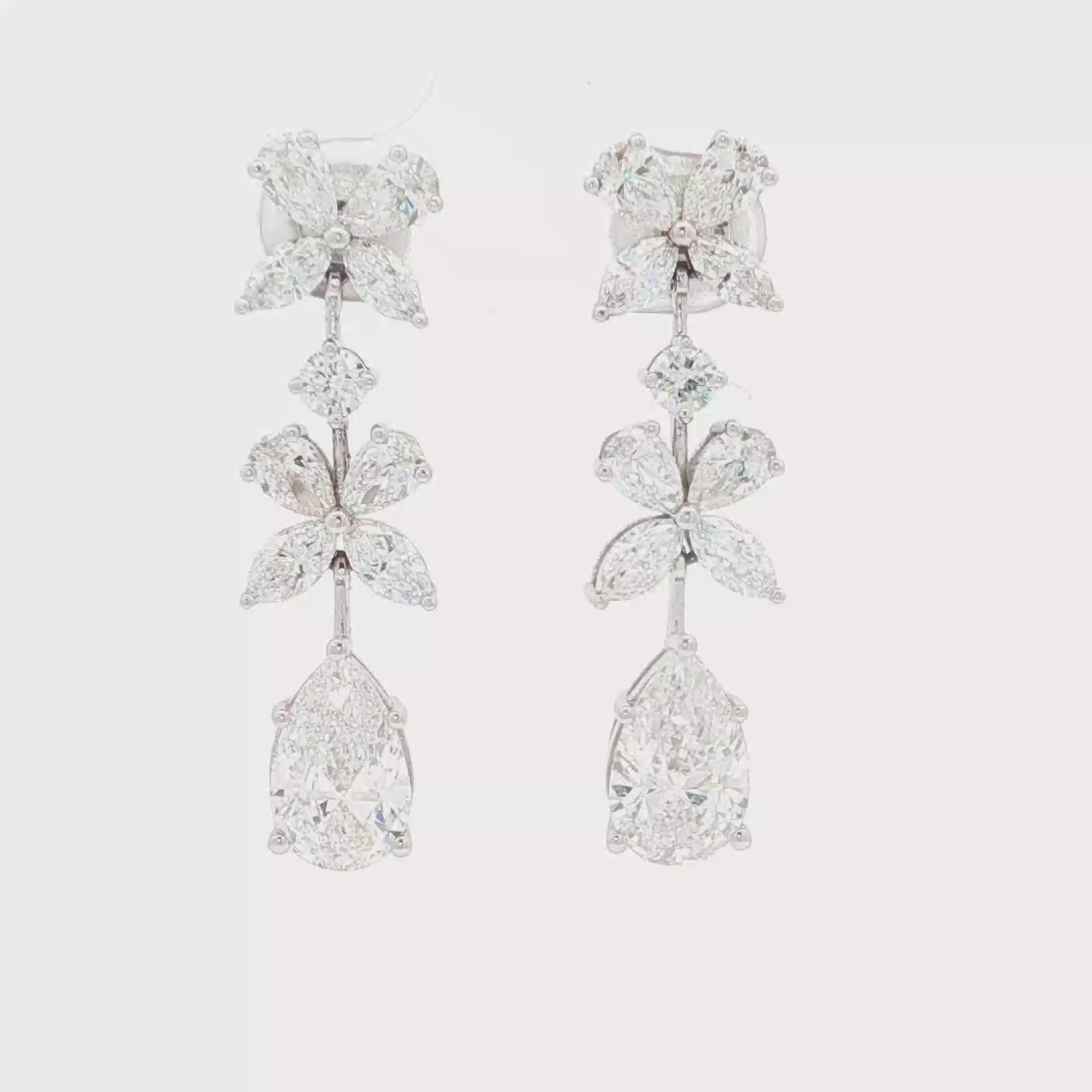 Flower x Pear Earrings