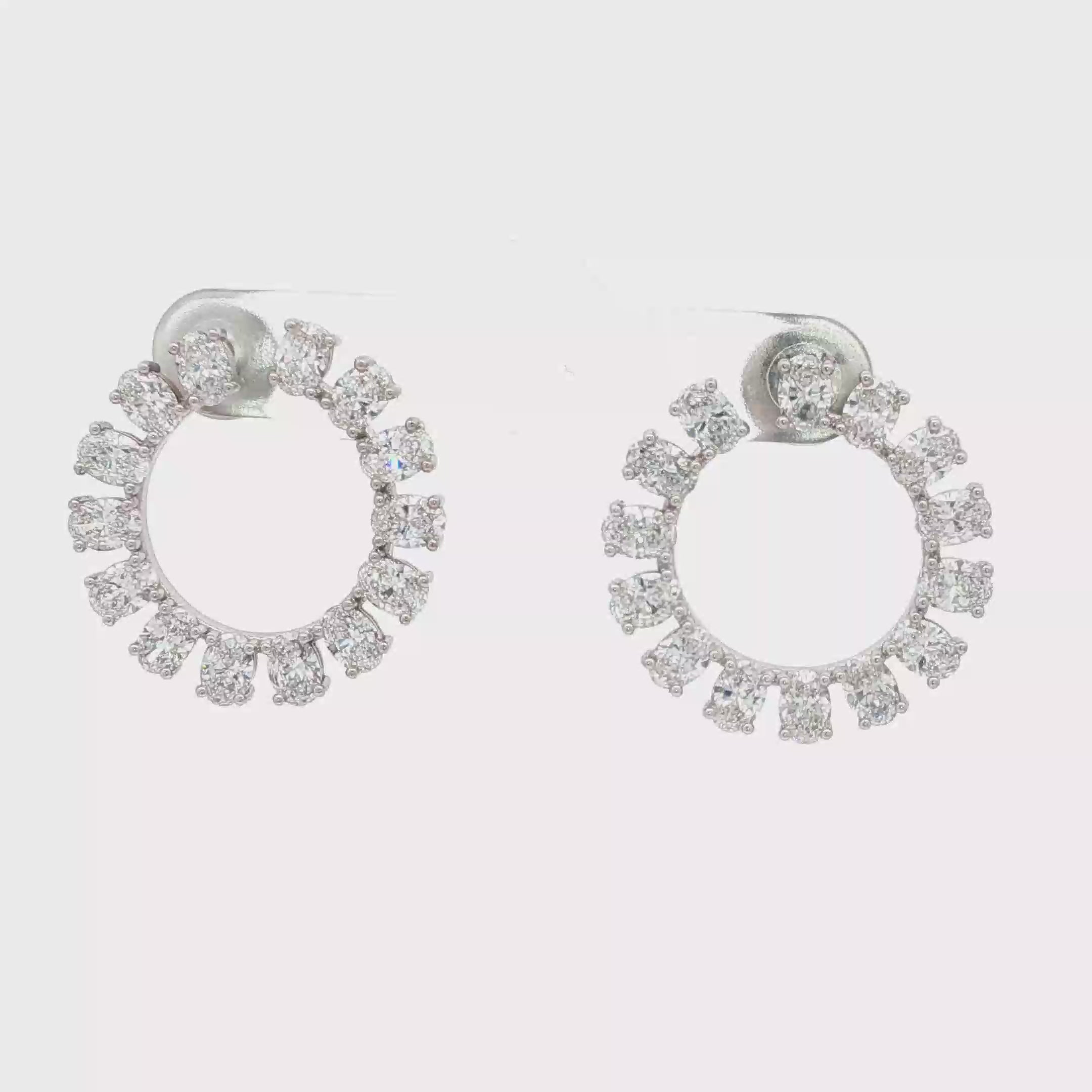 Oval Hoop Earrings