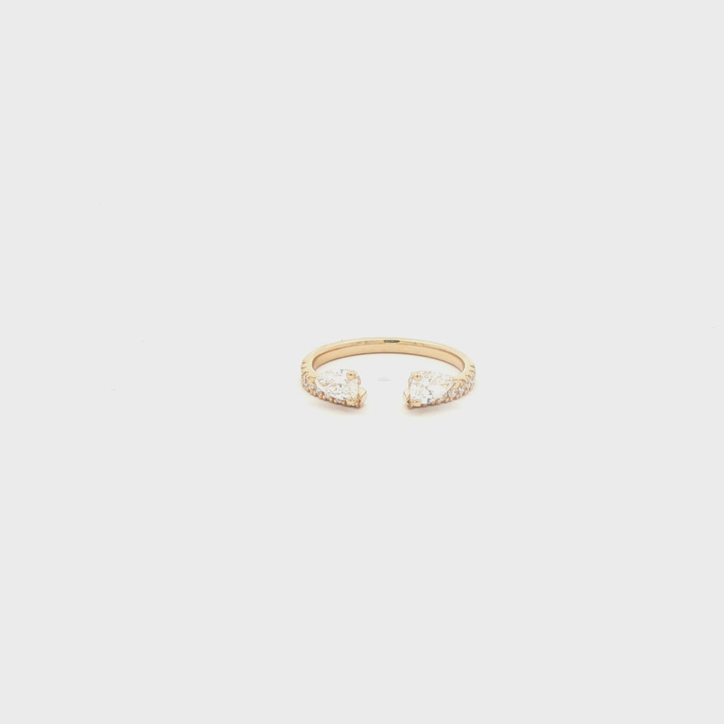 Open Pear Ring