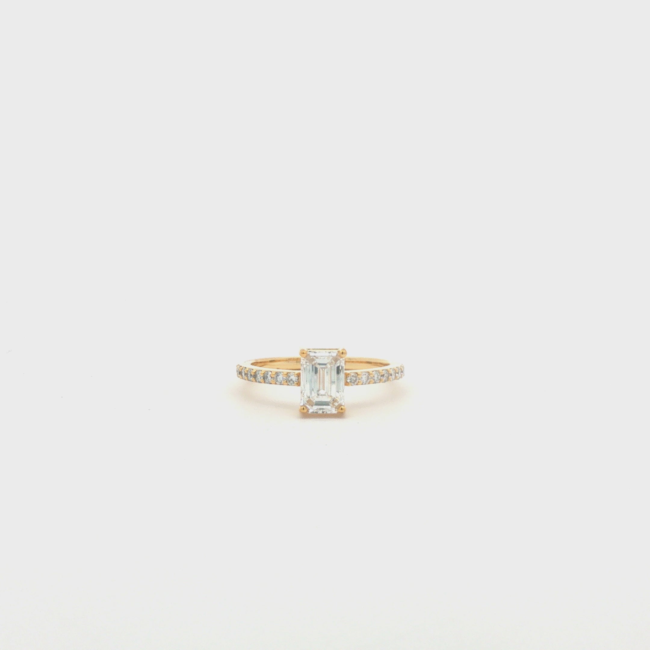 1 ct Emerald-Cut Diamond Solitaire Ring
