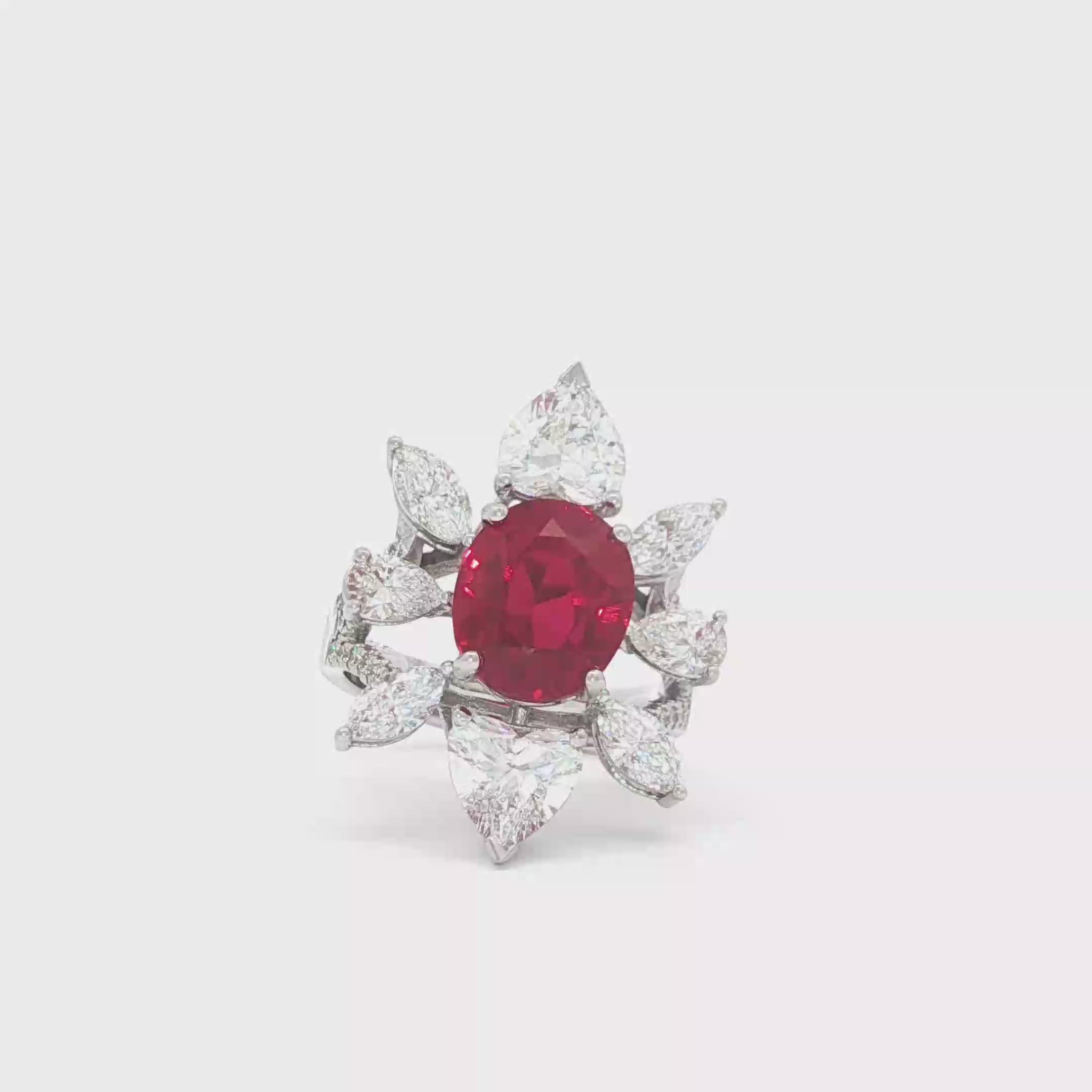 5ct Oval Ruby Ring