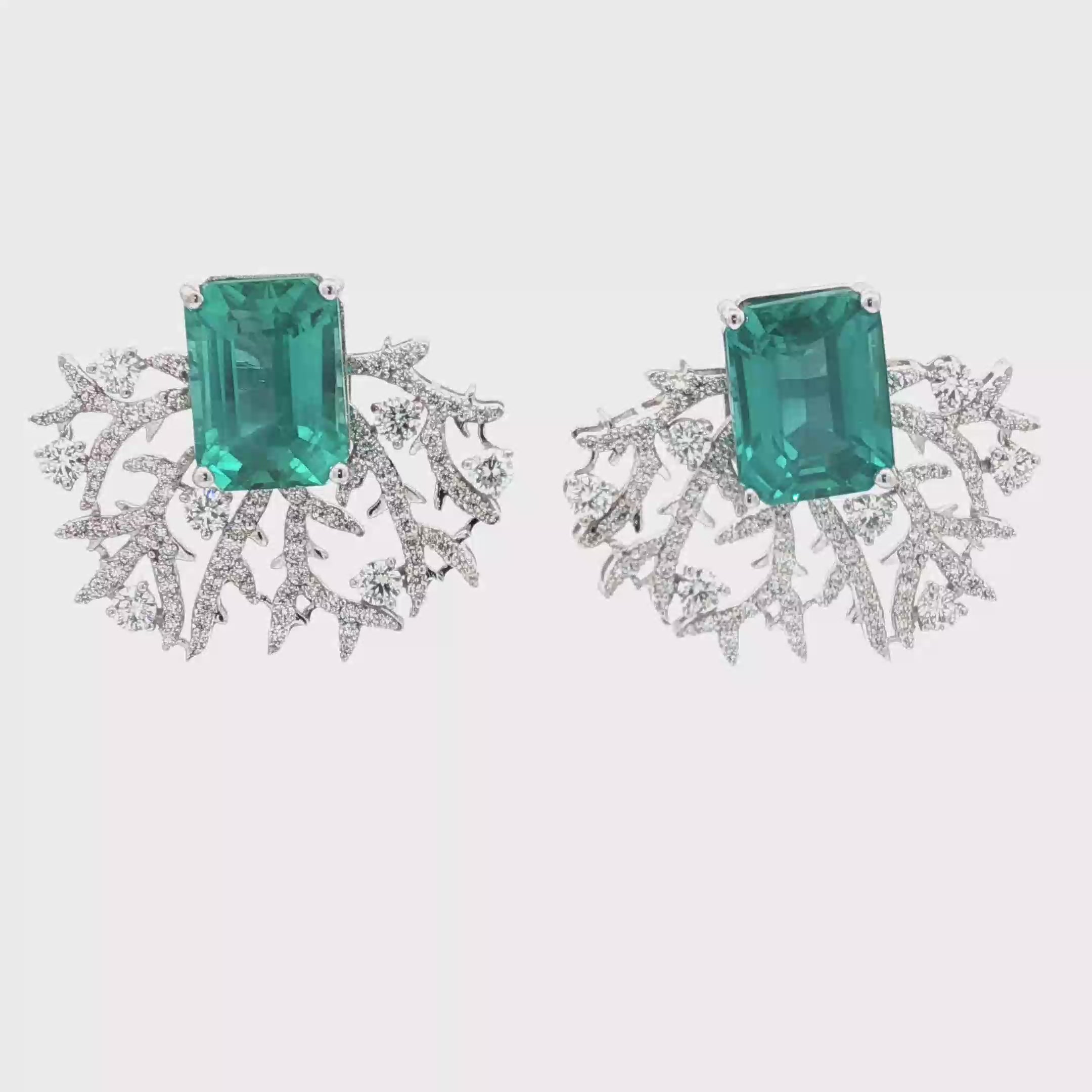 23.93cts Tourqoise Root Earrings