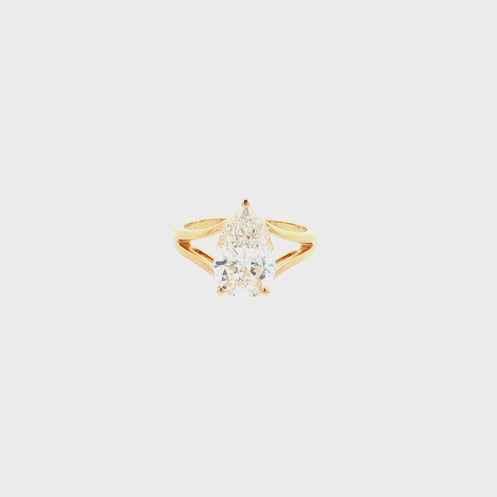 3ct Pear Ring