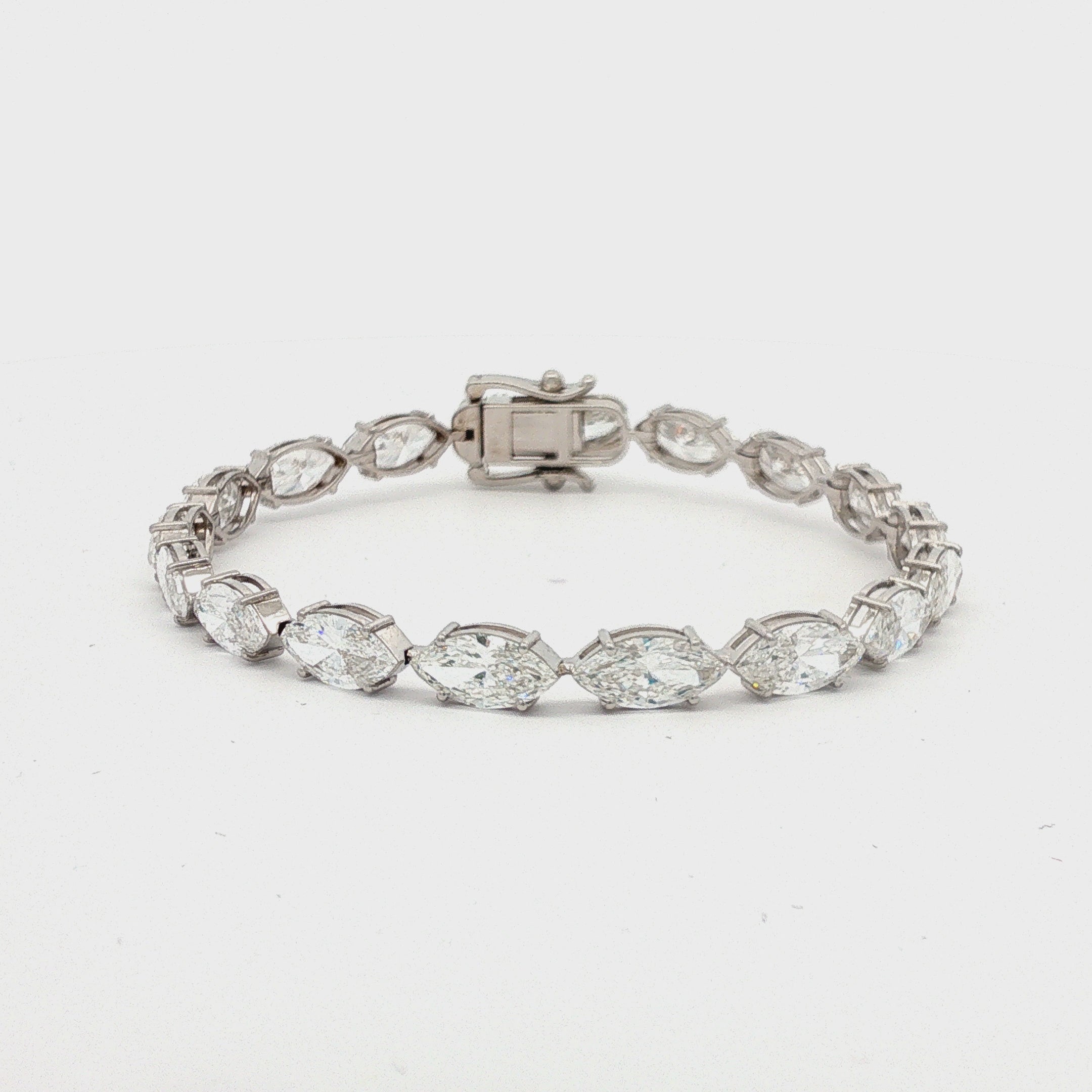 70pts Marquise Tennis Bracelet