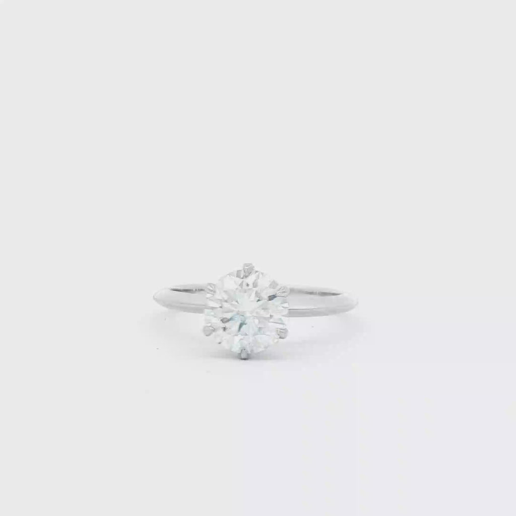 1.5ct Round Simple  Engagement Ring