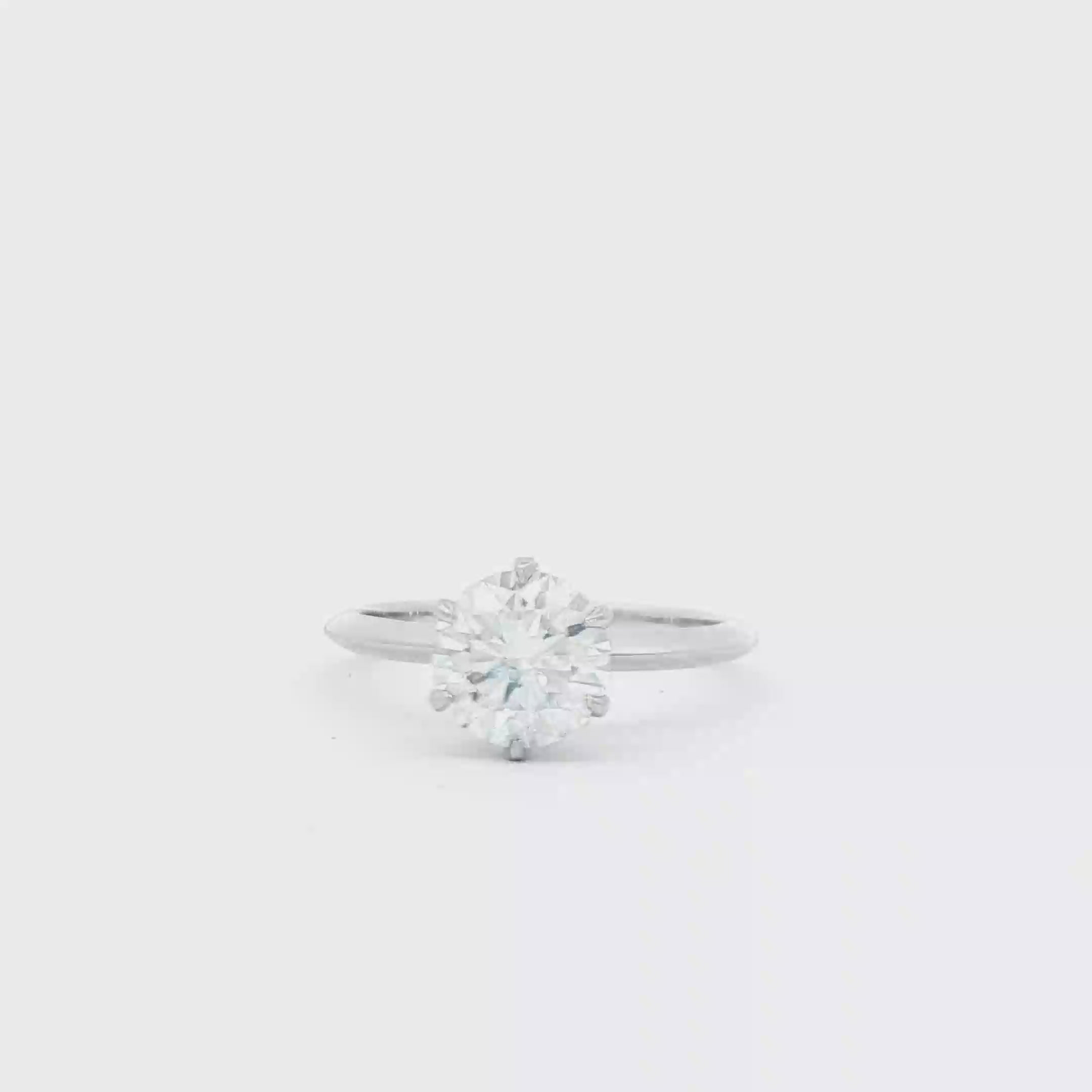 1.5ct Round Simple  Engagement Ring
