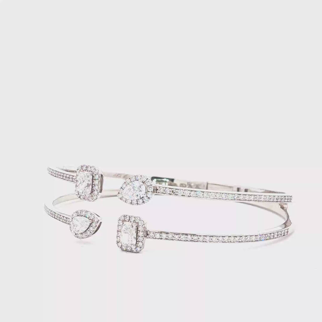 Radiating Pair Bangle