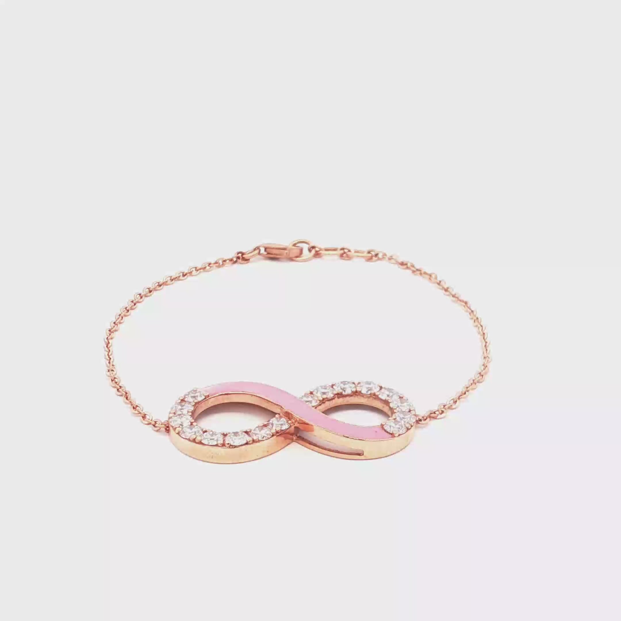 Eternity Bracelet (Pink Enamel)
