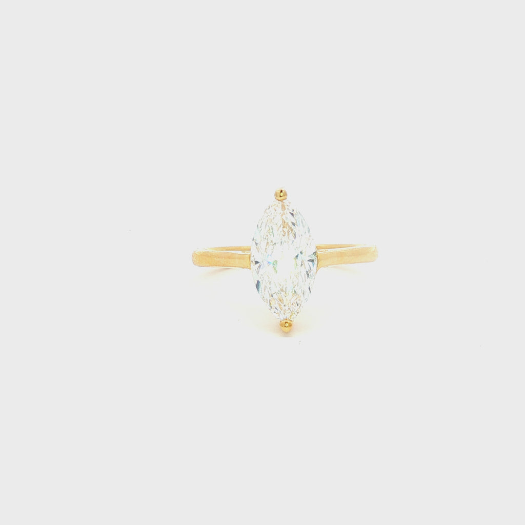 2ct Simple Marquise Engagement Ring