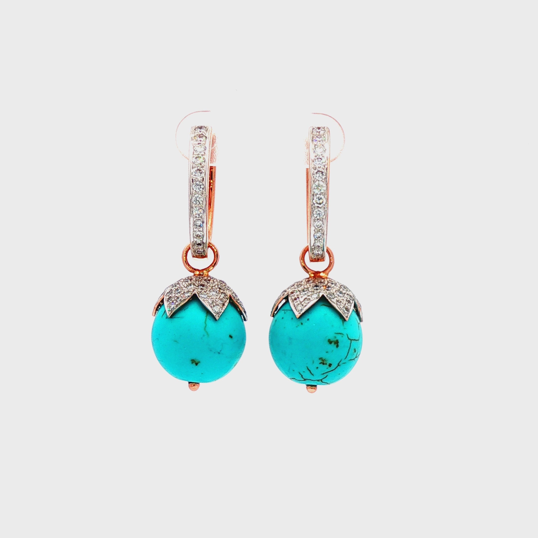 Globe Cabochon Earrings