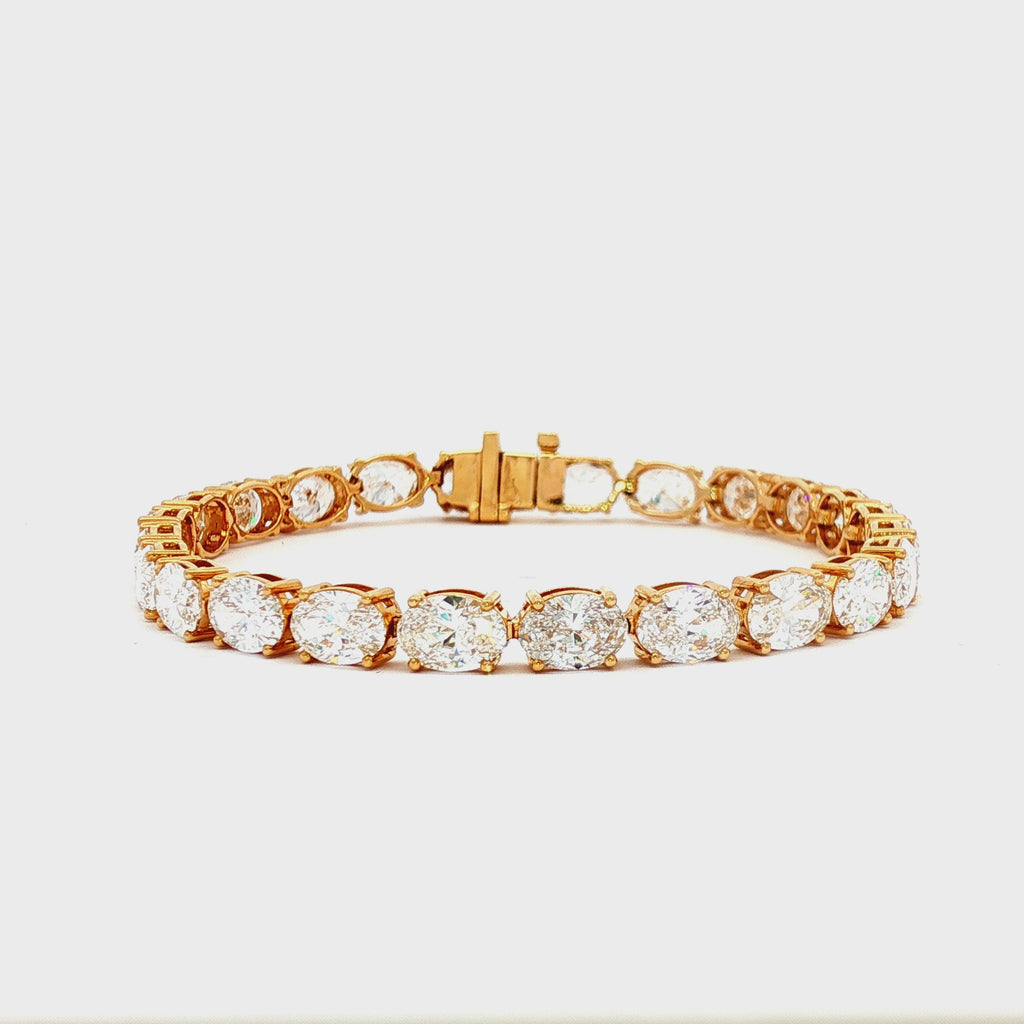 50pt Oval Tennis Bracelet