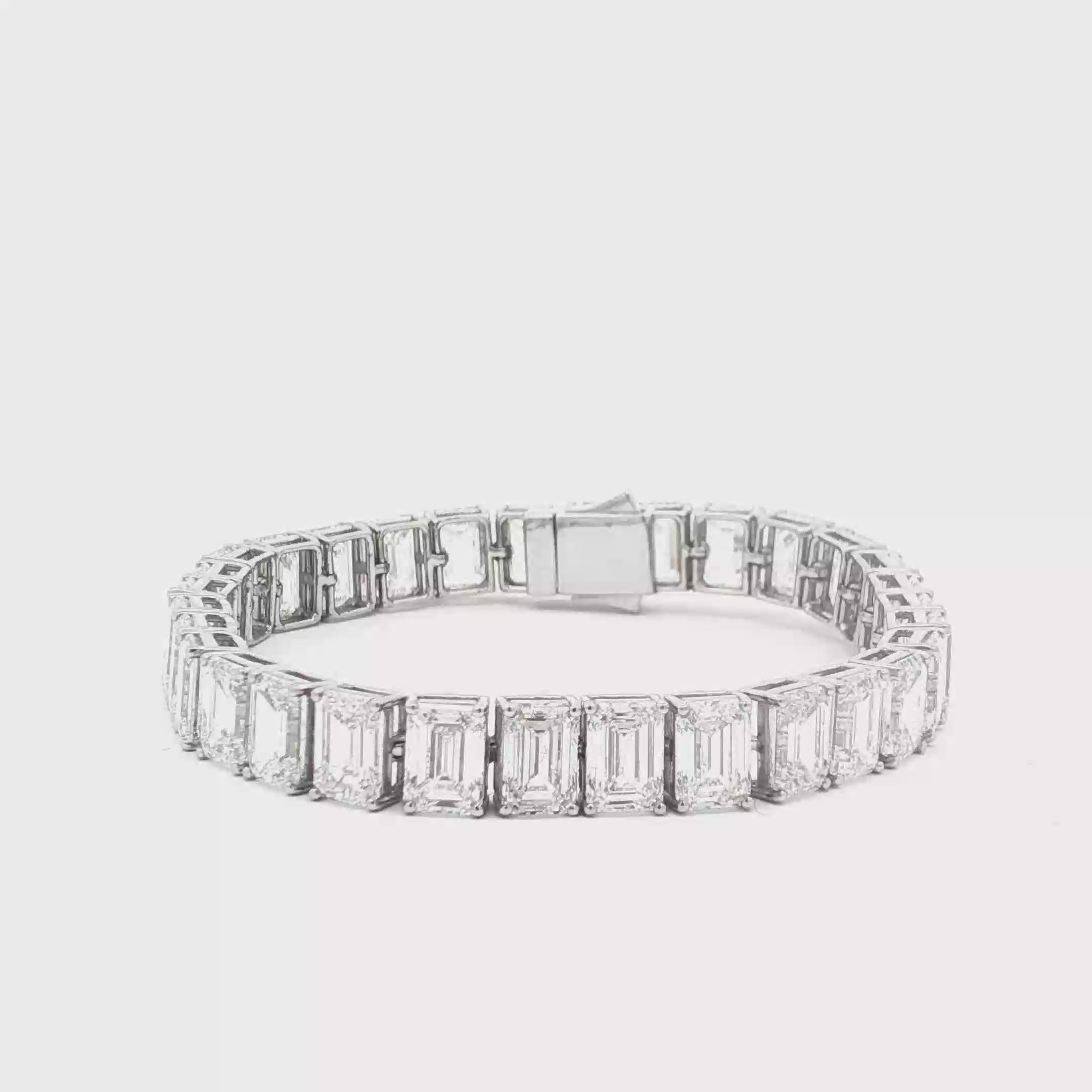1ct Emerald Tennis Bracelet