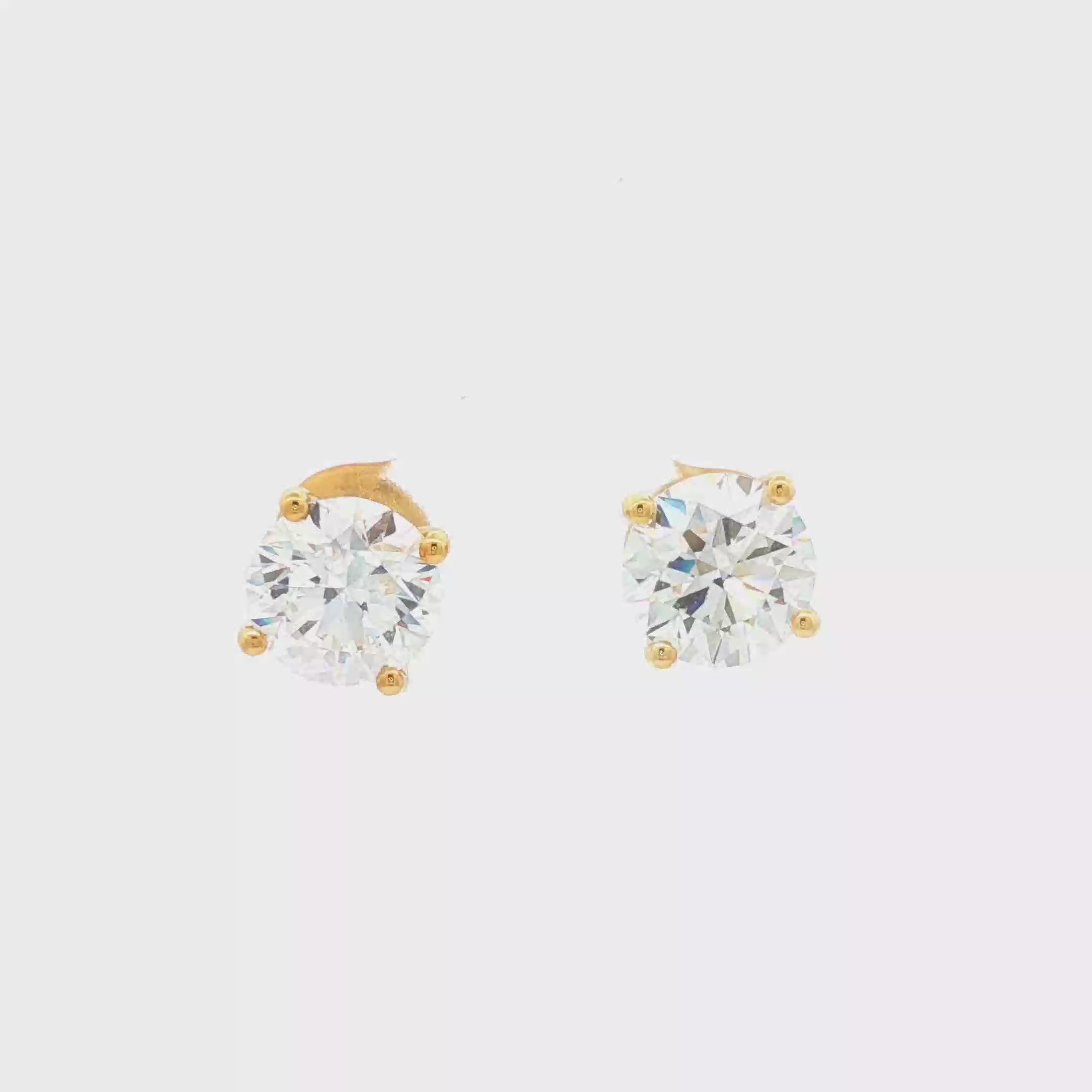 2.5ct Round Studs