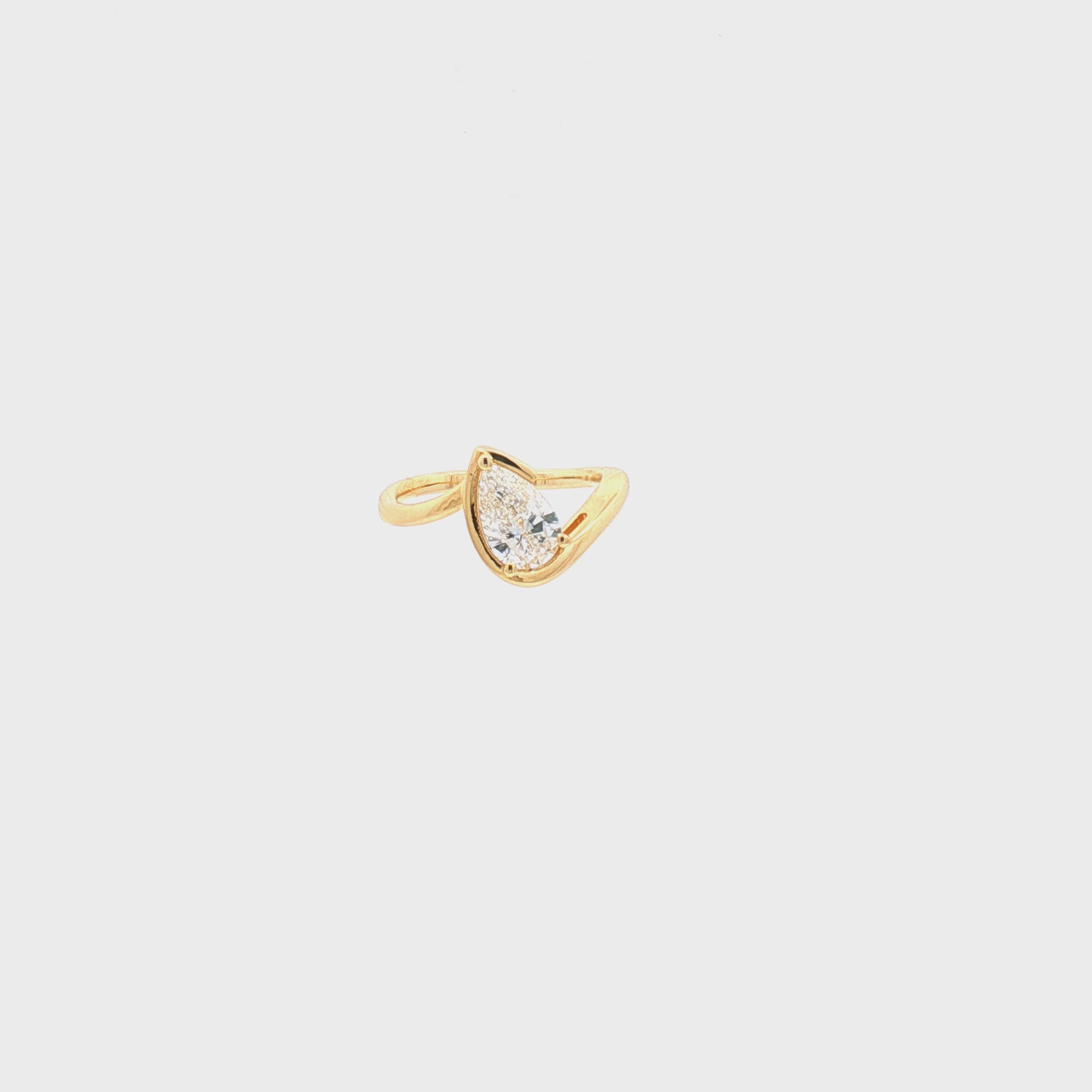 Pear Pinky Finger Ring
