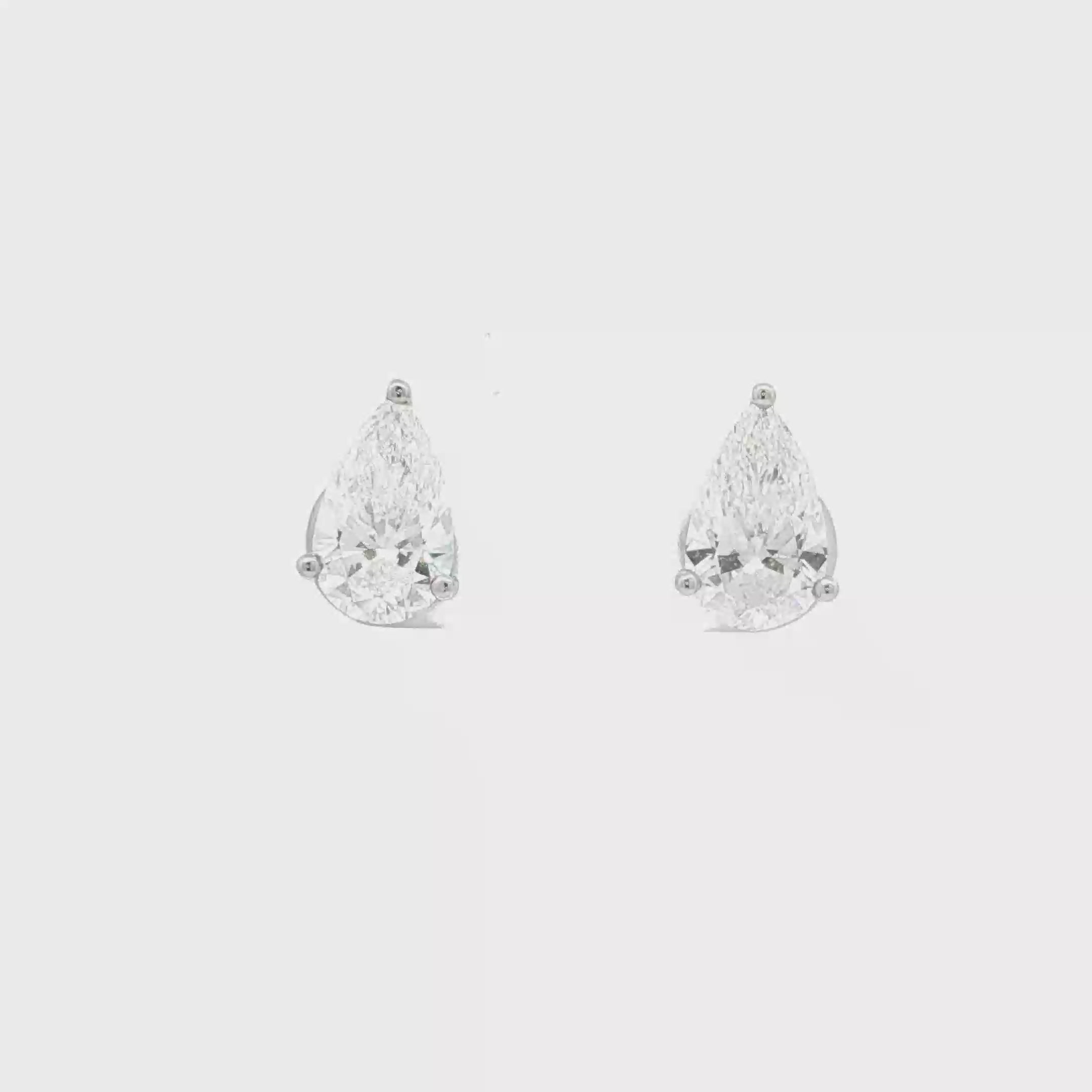 1.5ct Pear Studs
