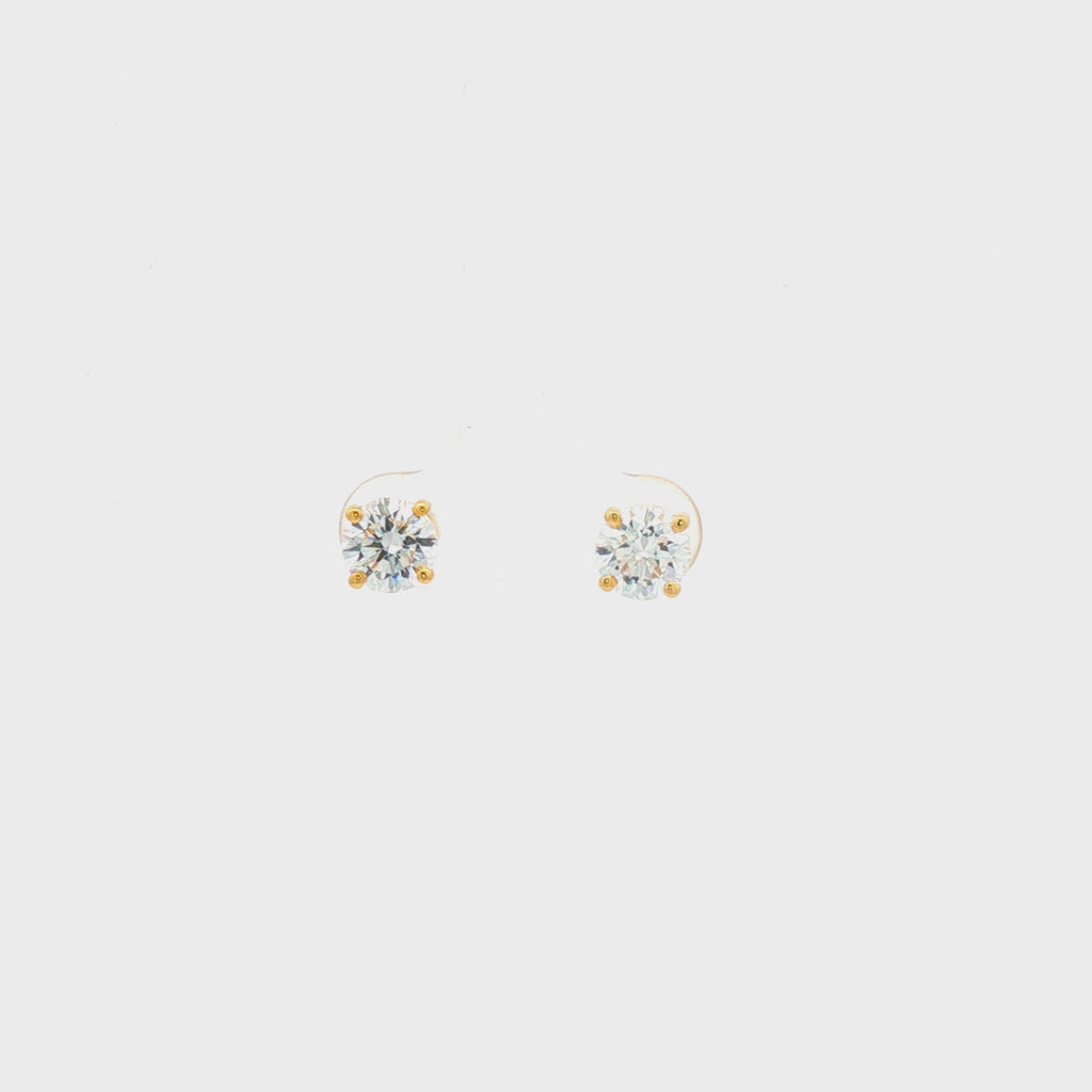 1ct Round Studs