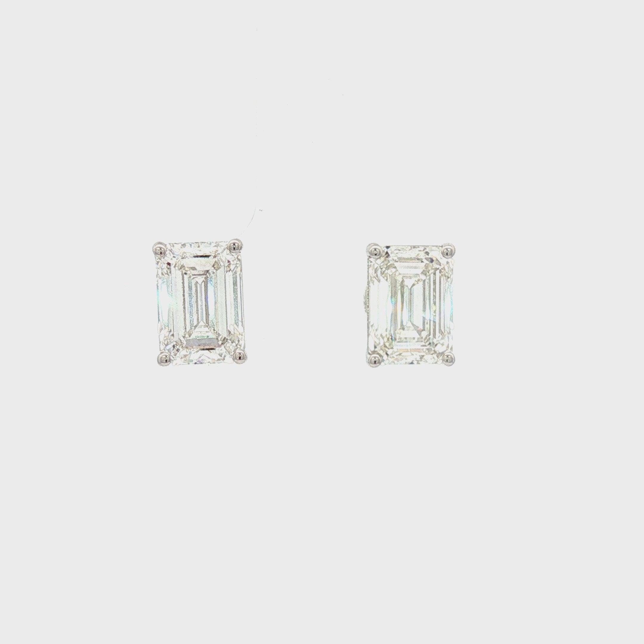 3ct Emerald Studs