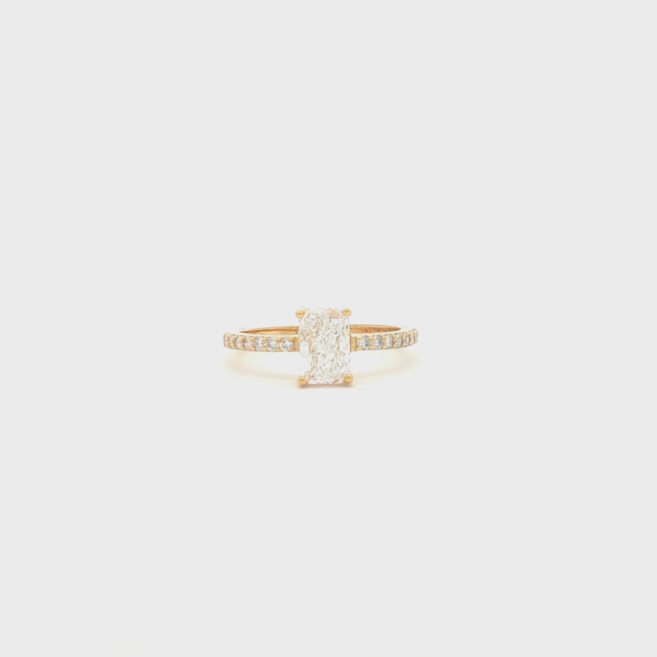 Radiant Cut Diamond Engagement Ring