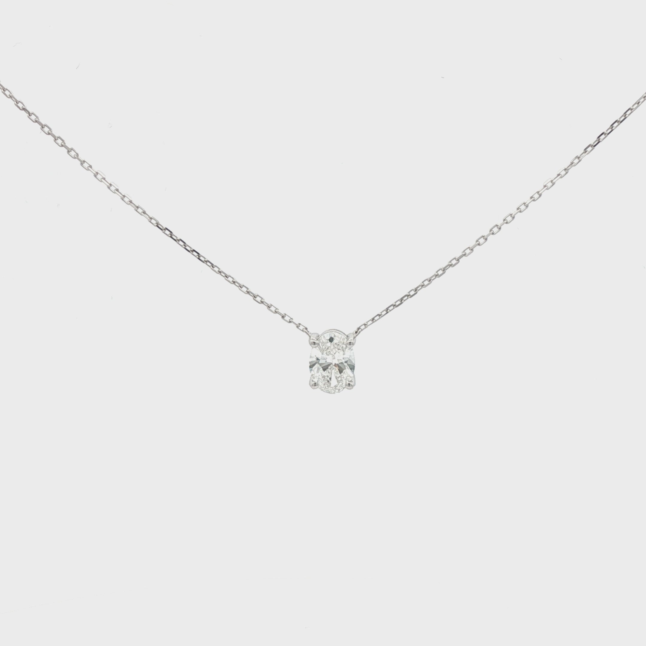 1ct Oval Pendant