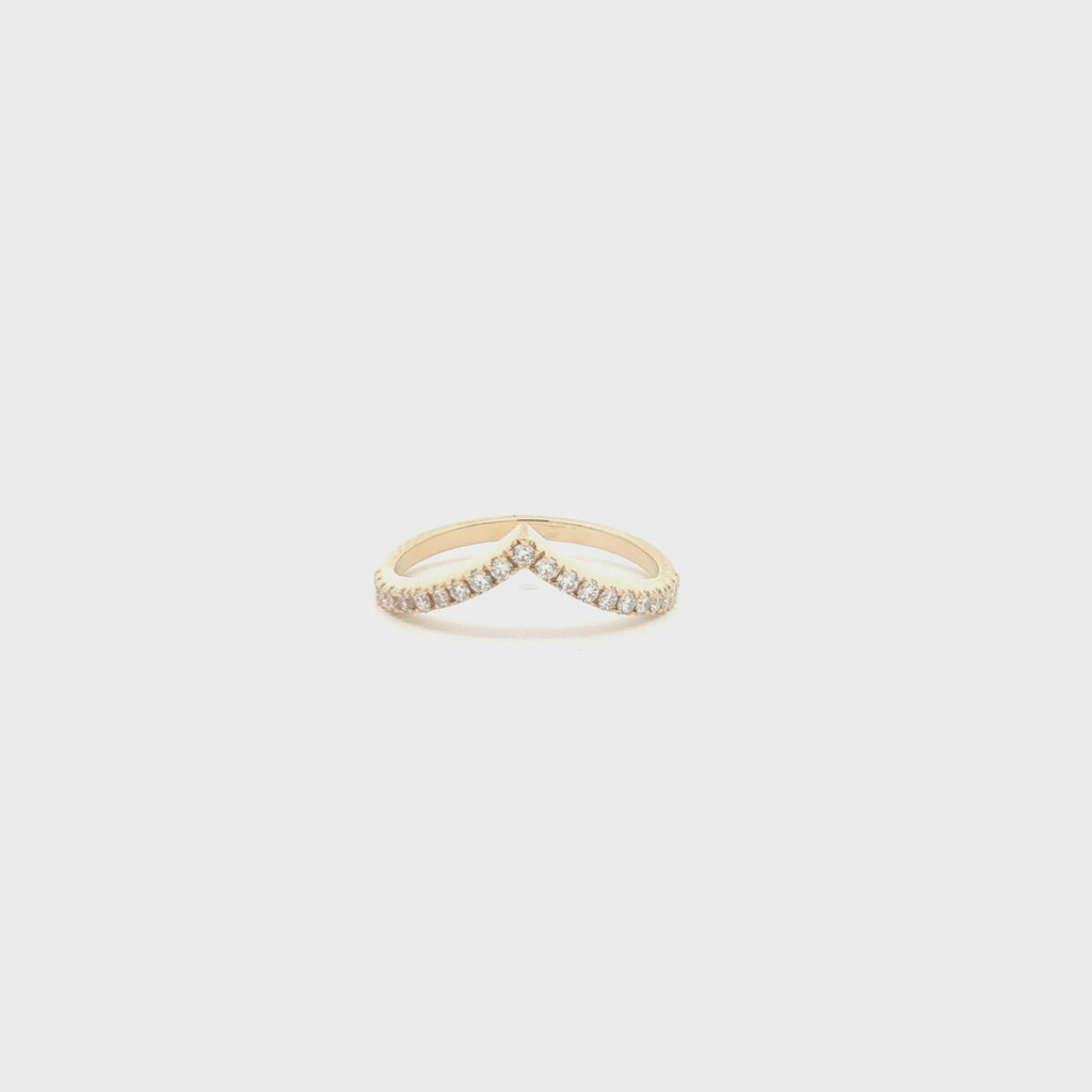 Chevron Stackable Ring