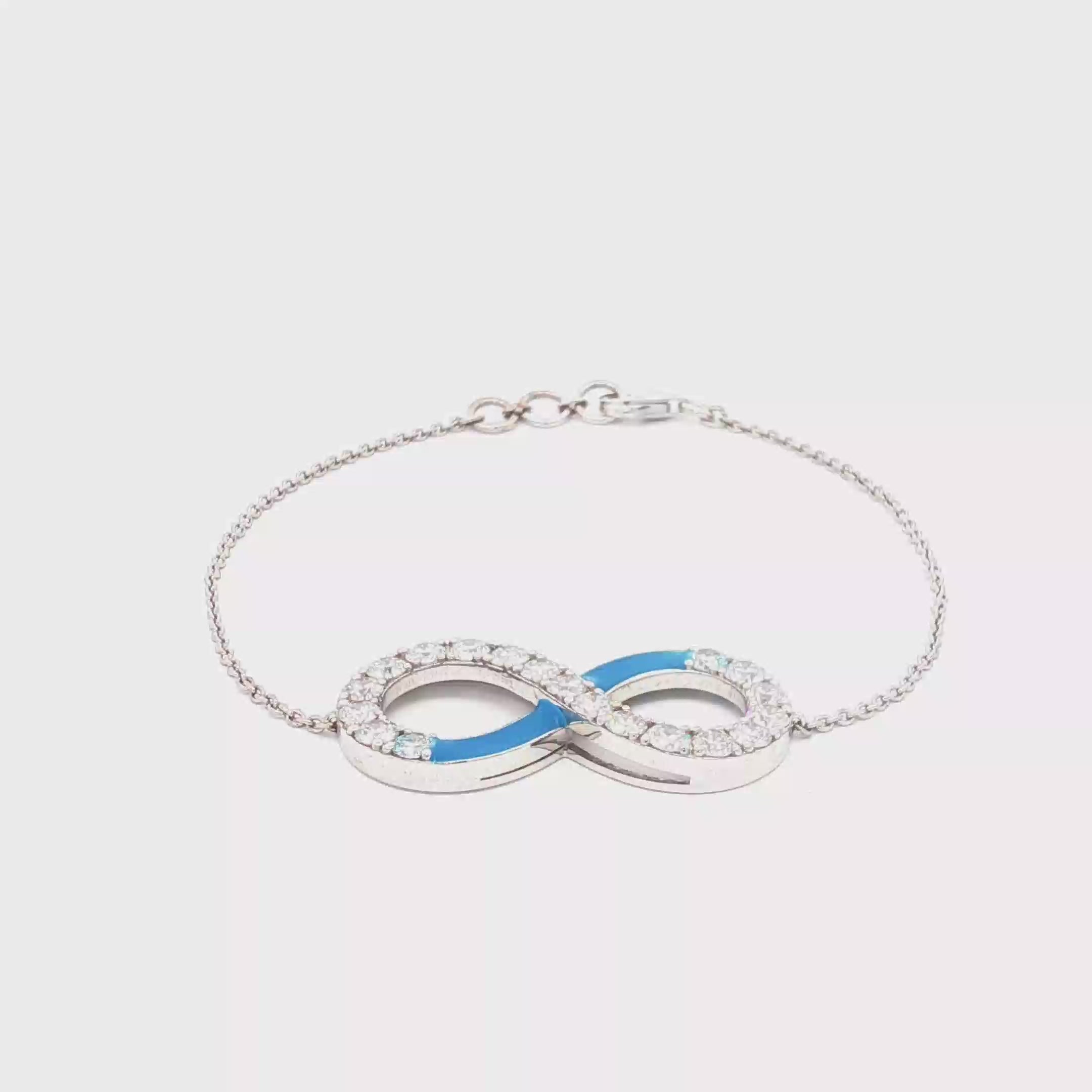Eternity Bracelet (Blue Enamel)