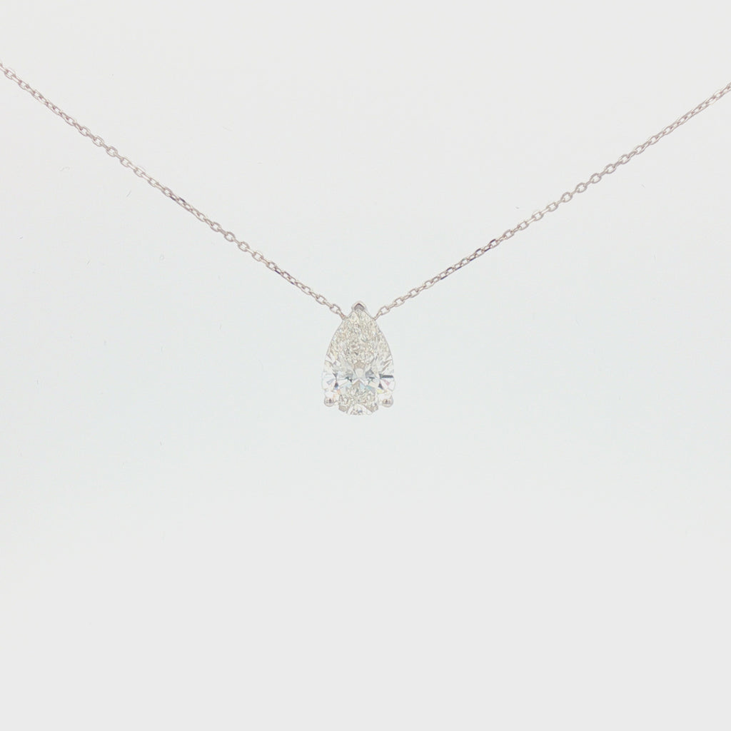 3ct Pear Pendant